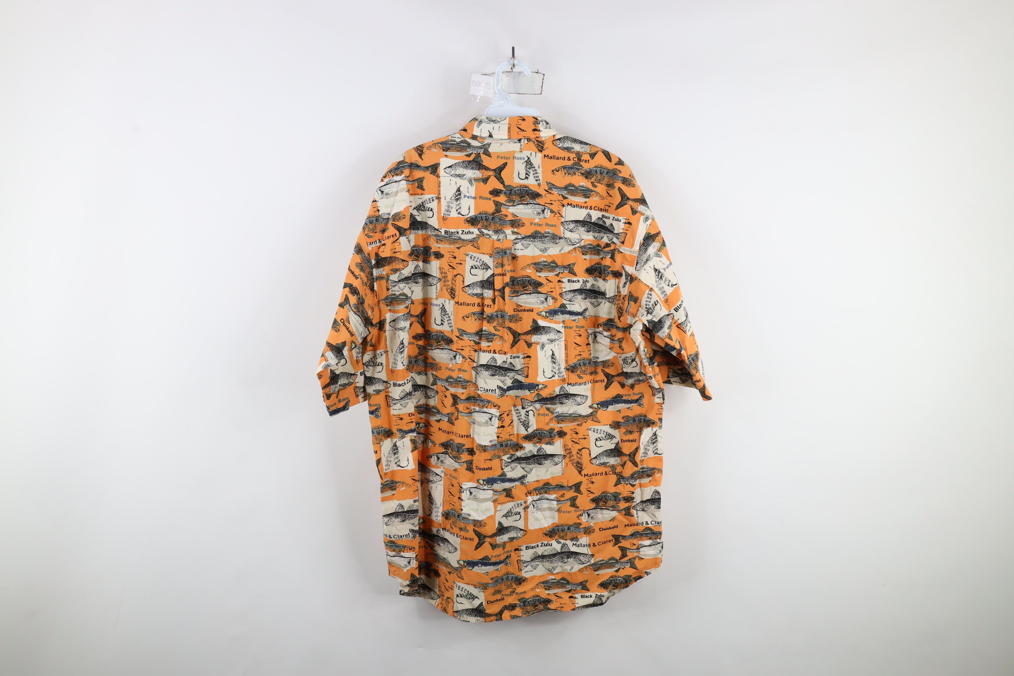 Columbia × Vintage Vintage 90s Columbia Over Print Short Sleeve Button Shirt Size US L / EU 52-54 / 3 - 10 Thumbnail