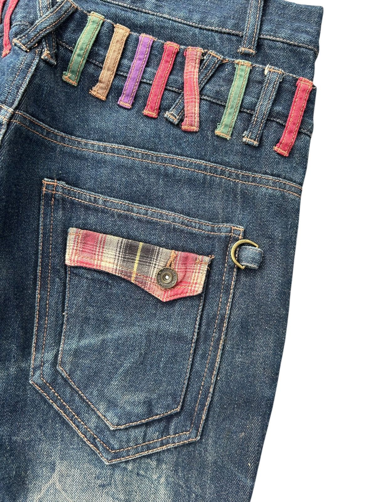 Kapital Flare Double Waist Punk Bondage Japanese Style Denim Jeans Size US 32 / EU 48 - 11 Thumbnail
