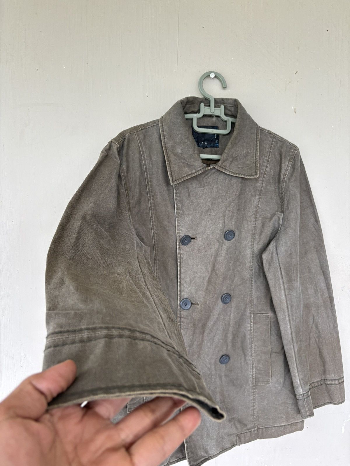 Japanese Brand Japanese Spec Outfitter Double Breasted Coat Denim Jacket Size US M / EU 48-50 / 2 - 4 Thumbnail