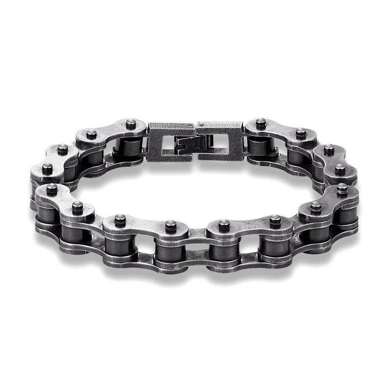 Jewelry Vintage Bicycle Chain Wide Bracelet Punk Gothic Rock Size ONE SIZE - 2 Thumbnail