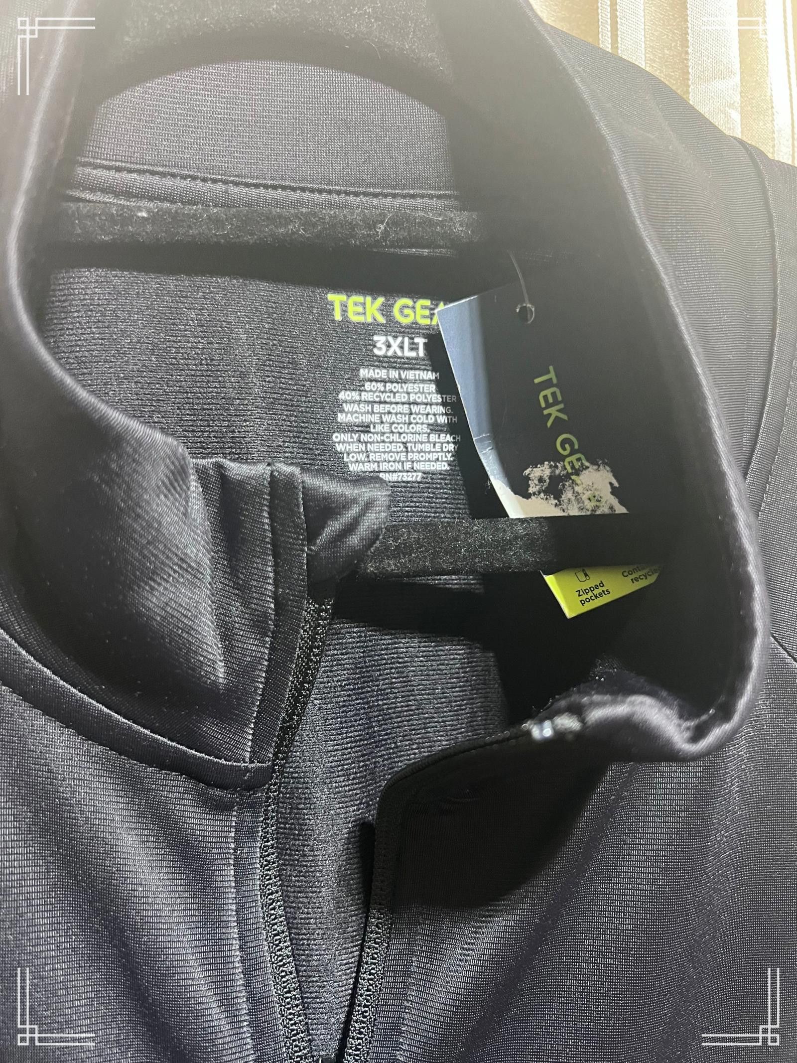 Designer Tek Gear 3XLT Men’s Full-Zip Jacket with Zippered Pockets Size ONE SIZE - 3 Thumbnail
