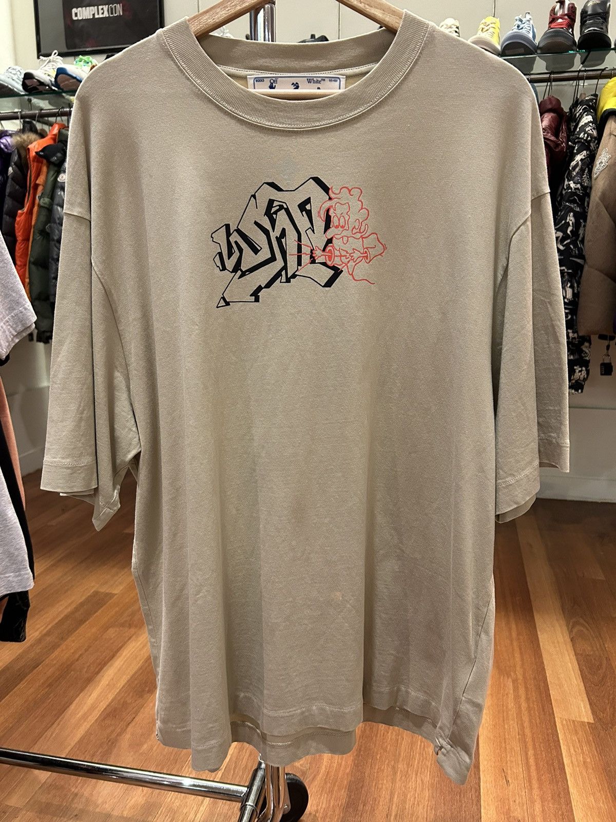 Off white graffiti tee hotsell