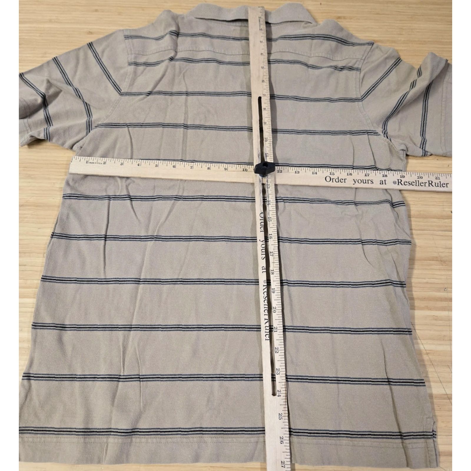 Emerica VINTAGE Emerica Polo Shirt Mens M Gray Striped Short Sleeve Skateboarding Pocket Size US M / EU 48-50 / 2 - 5 Thumbnail