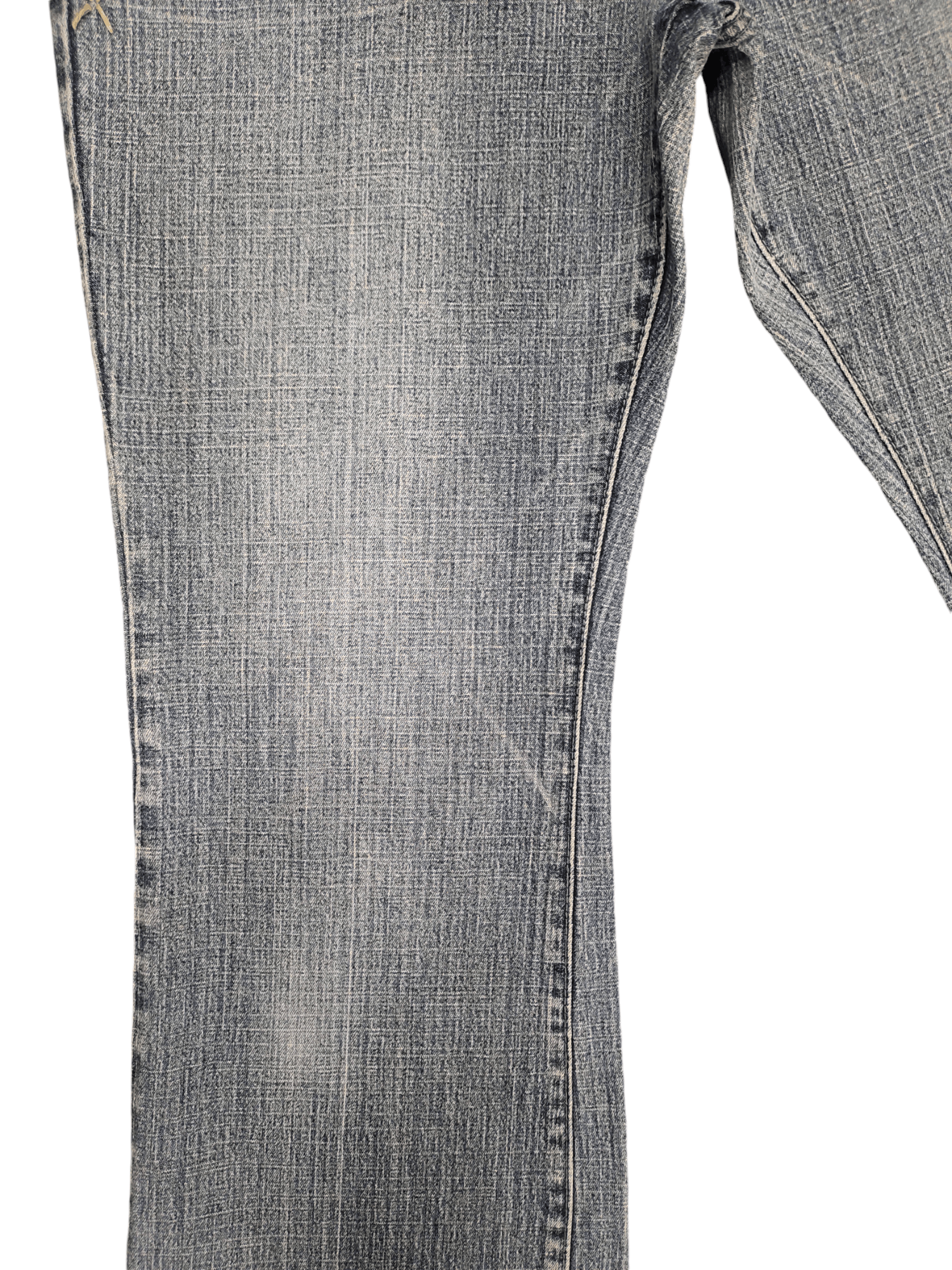 If Six Was Nine Flare Jeans La Redoute Tribal Clawmark Faded Bootcut Y2k Size US 31 - 8 Thumbnail