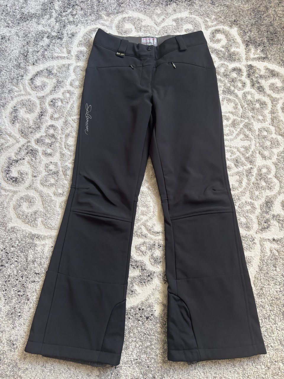 Salomon SALOMON Ski pants Black unisex Size 32" / US 10 / IT 46 - 3 Thumbnail