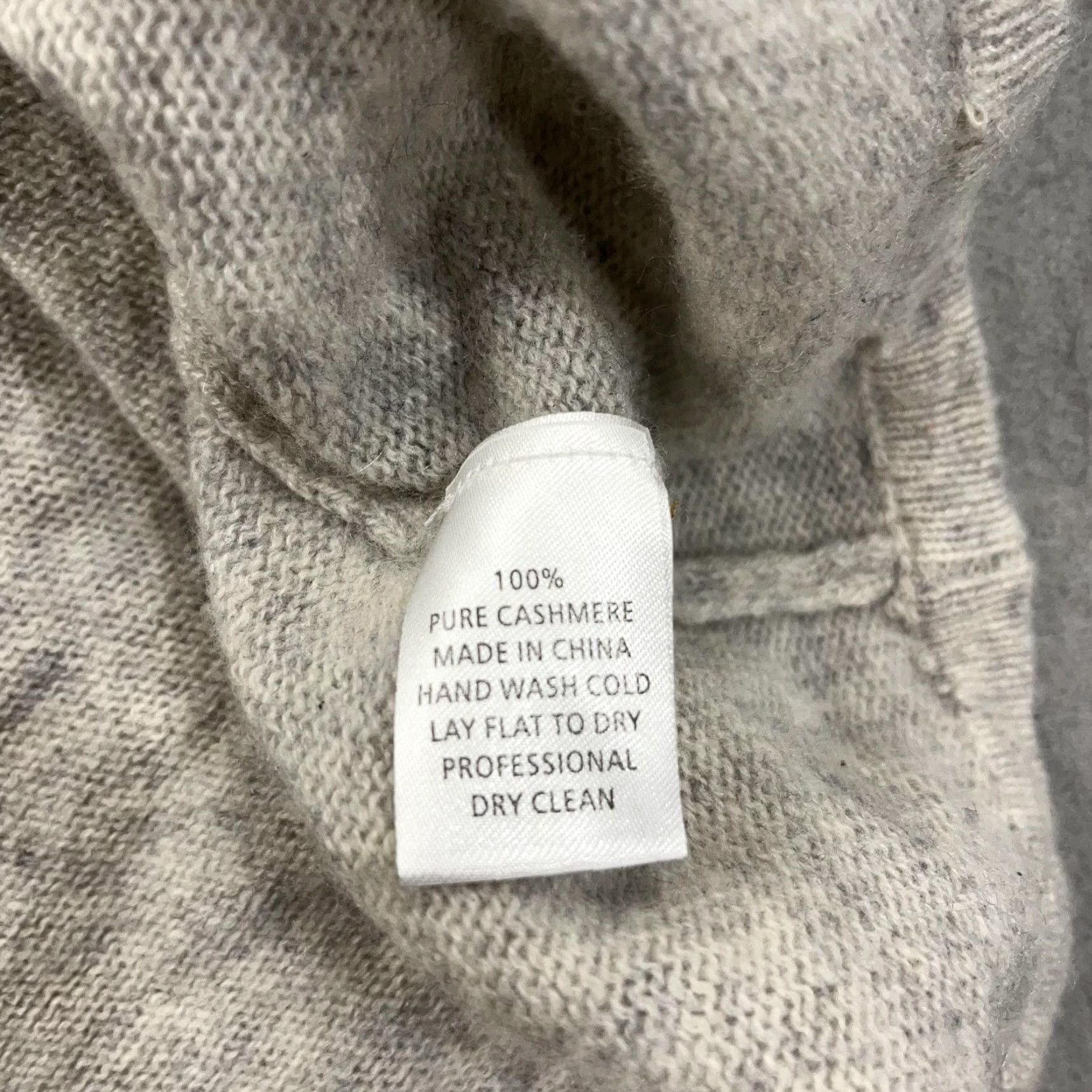 Peter Millar Peter Millar Sweater Womens One Size 100% Pure Cashmere Poncho Tunic NetJets Gray Solid Knit Luxury Size ONE SIZE - 6 Thumbnail