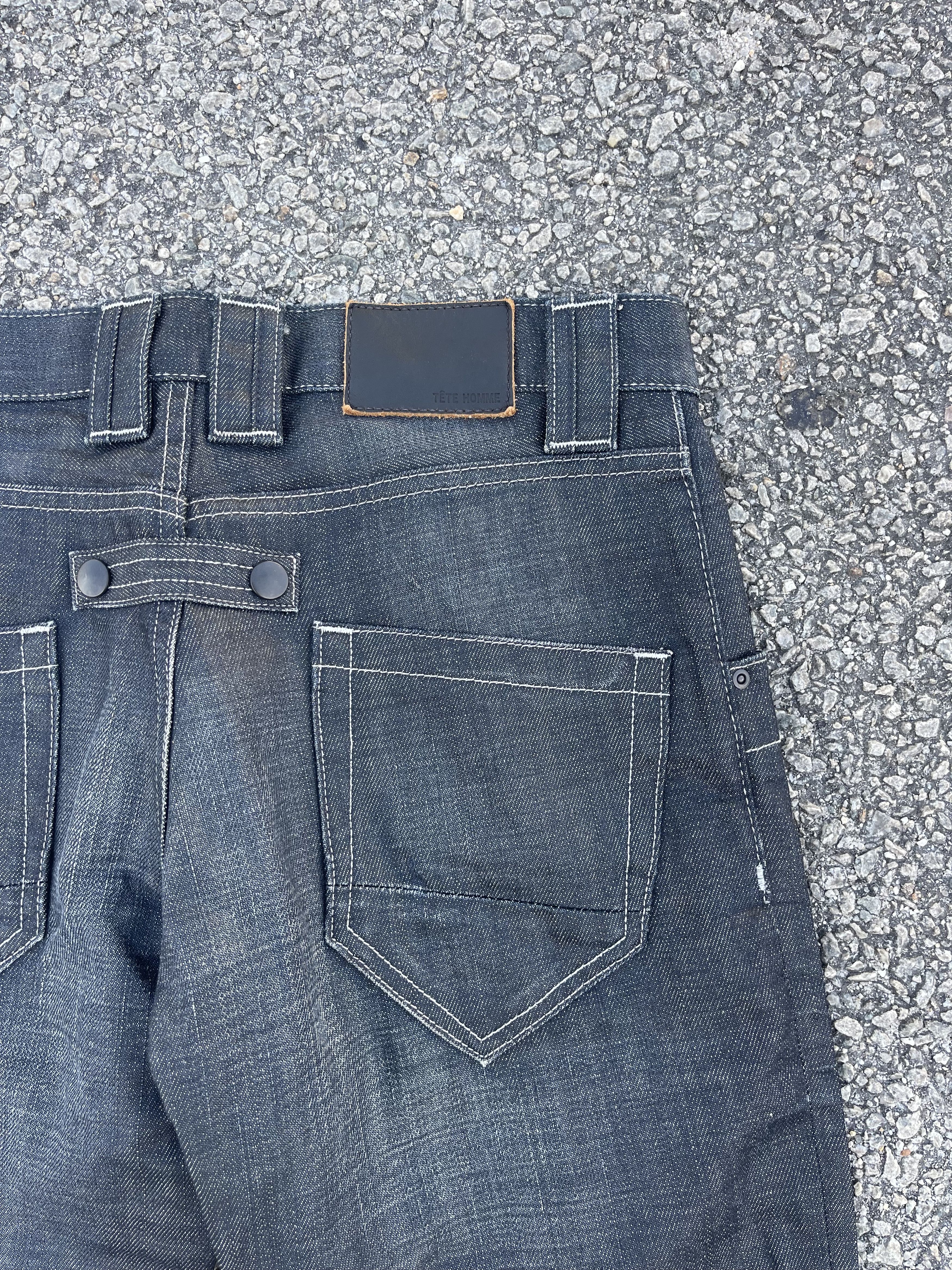 Issey Miyake × Tete Homme Tete Homme Flare Waxed Denim Kendrick Lamar Size US 29 - 15 Thumbnail