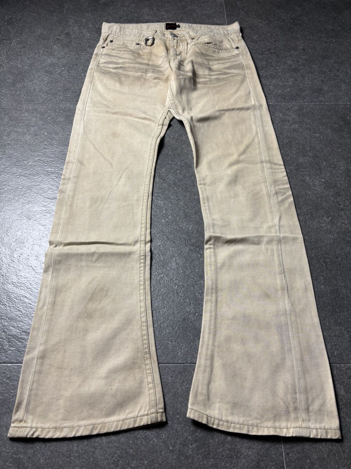 If Six Was Nine 2000s Jackrose Washed Bootcut Pants Size US 29 - 1 Thumbnail