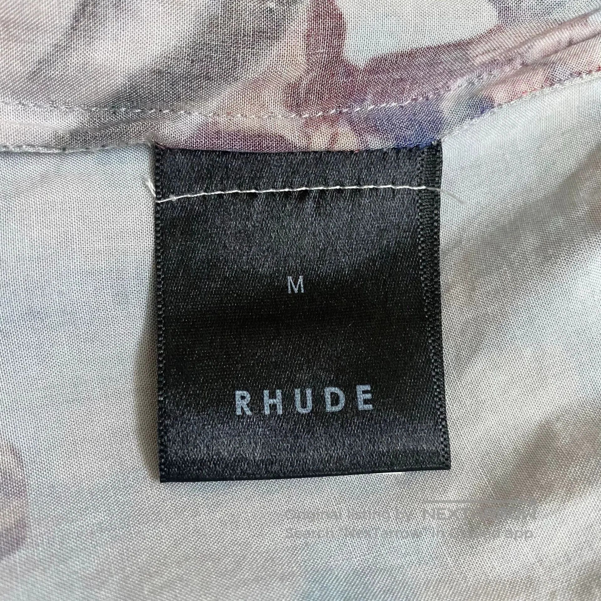 Rhude shark print short sleeve Aloha shirt. Size US M / EU 48-50 / 2 - 6 Thumbnail