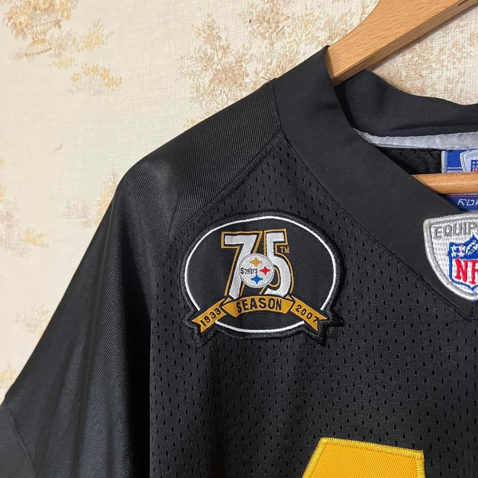 Reebok Troy Polamalu Pittsburgh Steelers Jersey | 75th Patch | 52 Size US XL / EU 56 / 4 - 5 Thumbnail