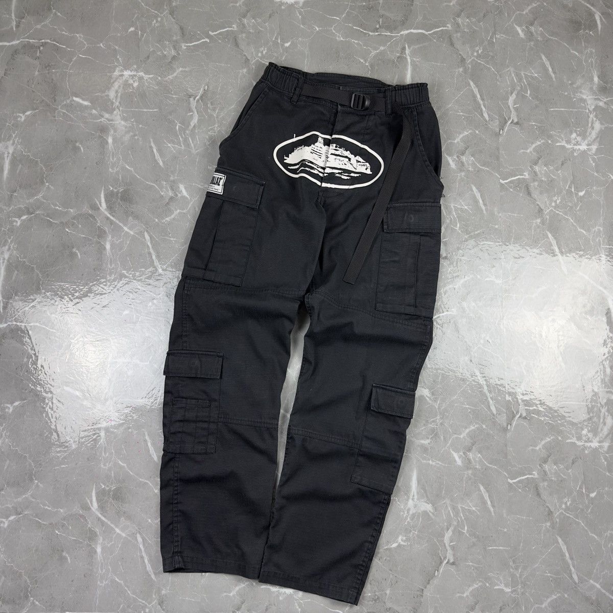 Corteiz Corteiz Guerillaz Streetwear Cargo Black Pants Size XS 30 Size US 30 / EU 46 - 1 Thumbnail