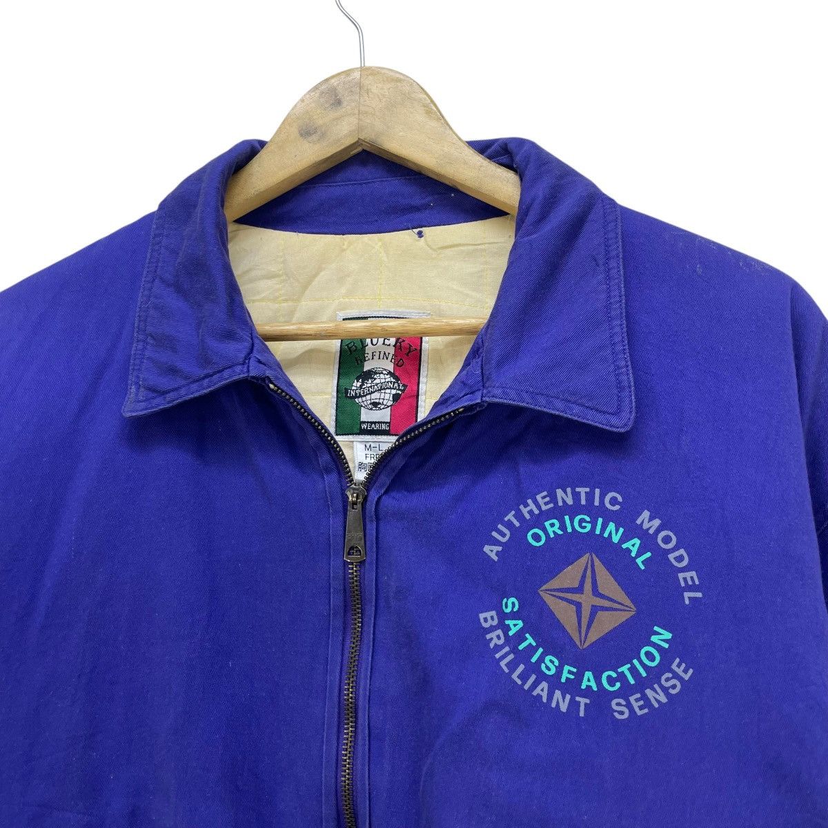 Japanese Brand × Vintage Japanese Brand Blueky Refined Bomber Jacket Size US M / EU 48-50 / 2 - 3 Thumbnail