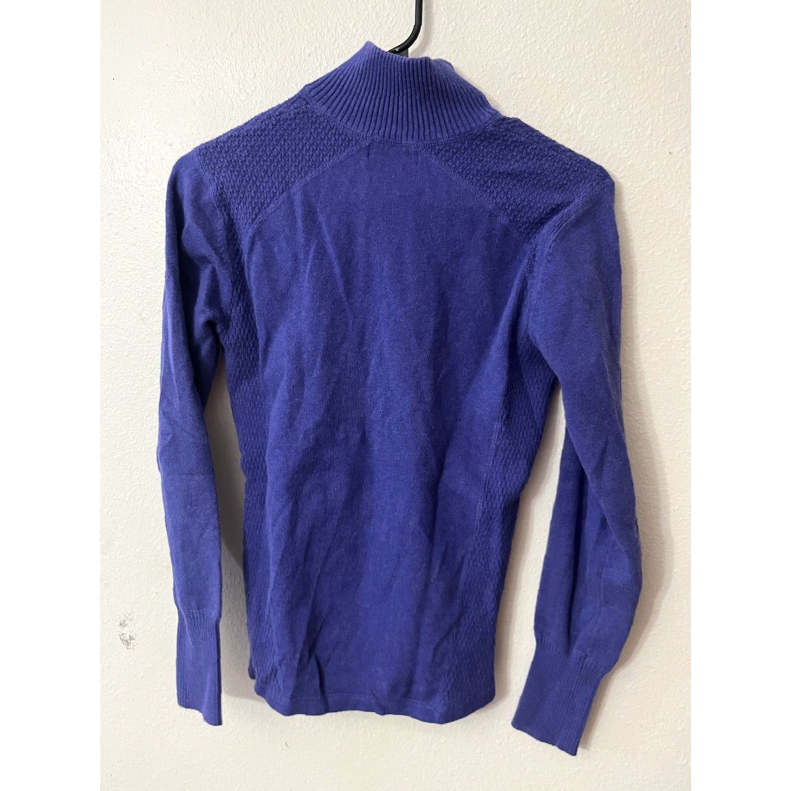 Eddie Bauer Eddie Bauer Pullover Sweater 1/4 Zip Fleece Blue Medium Women Casual Size M / US 6-8 / IT 42-44 - 2 Thumbnail