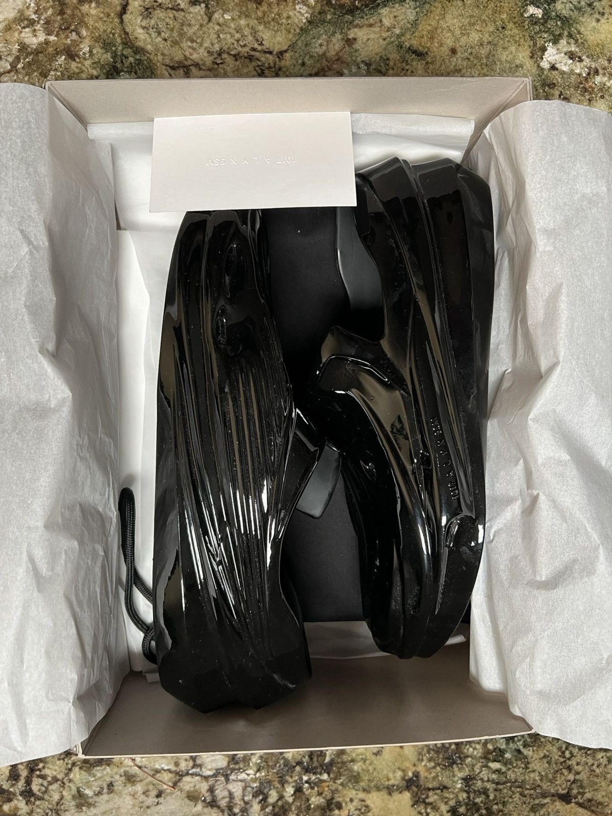 1017 ALYX 9SM 1017 ALYX 9SM | MONO SLIP ON SHINY BLACK Size US 12.5 / EU 45-46 - 5 Thumbnail