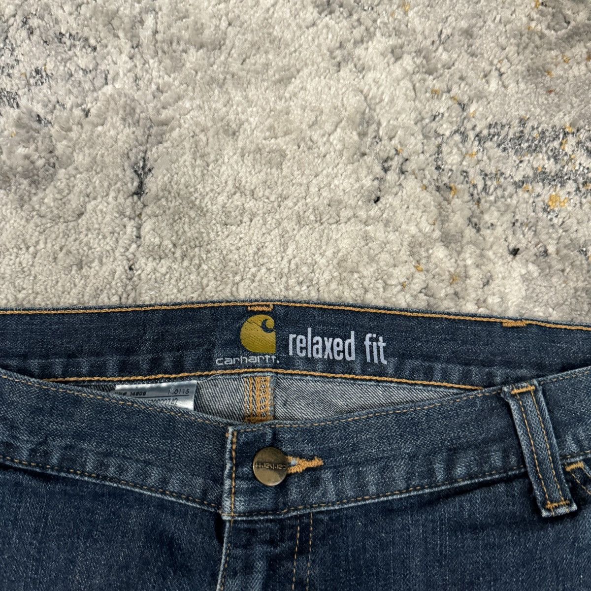 Carhartt × Vintage Vintage y2k Carhartt double knee wide leg carpenter jeans Size US 38 / EU 54 - 6 Thumbnail