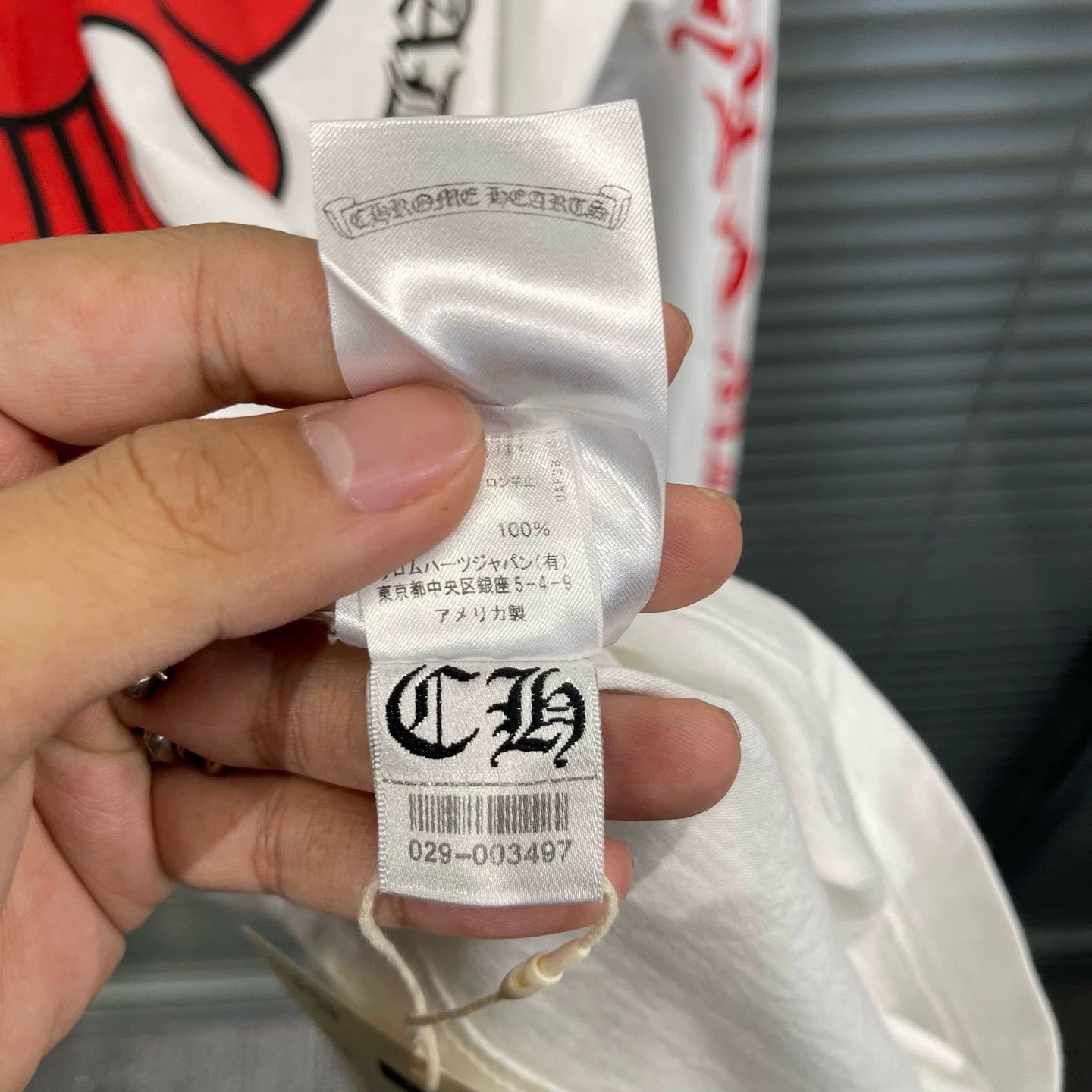 Chrome Hearts Chrome Hearts Red Sanskrit Cross Flower Print LS M (New) Size US M / EU 48-50 / 2 - 8 Thumbnail