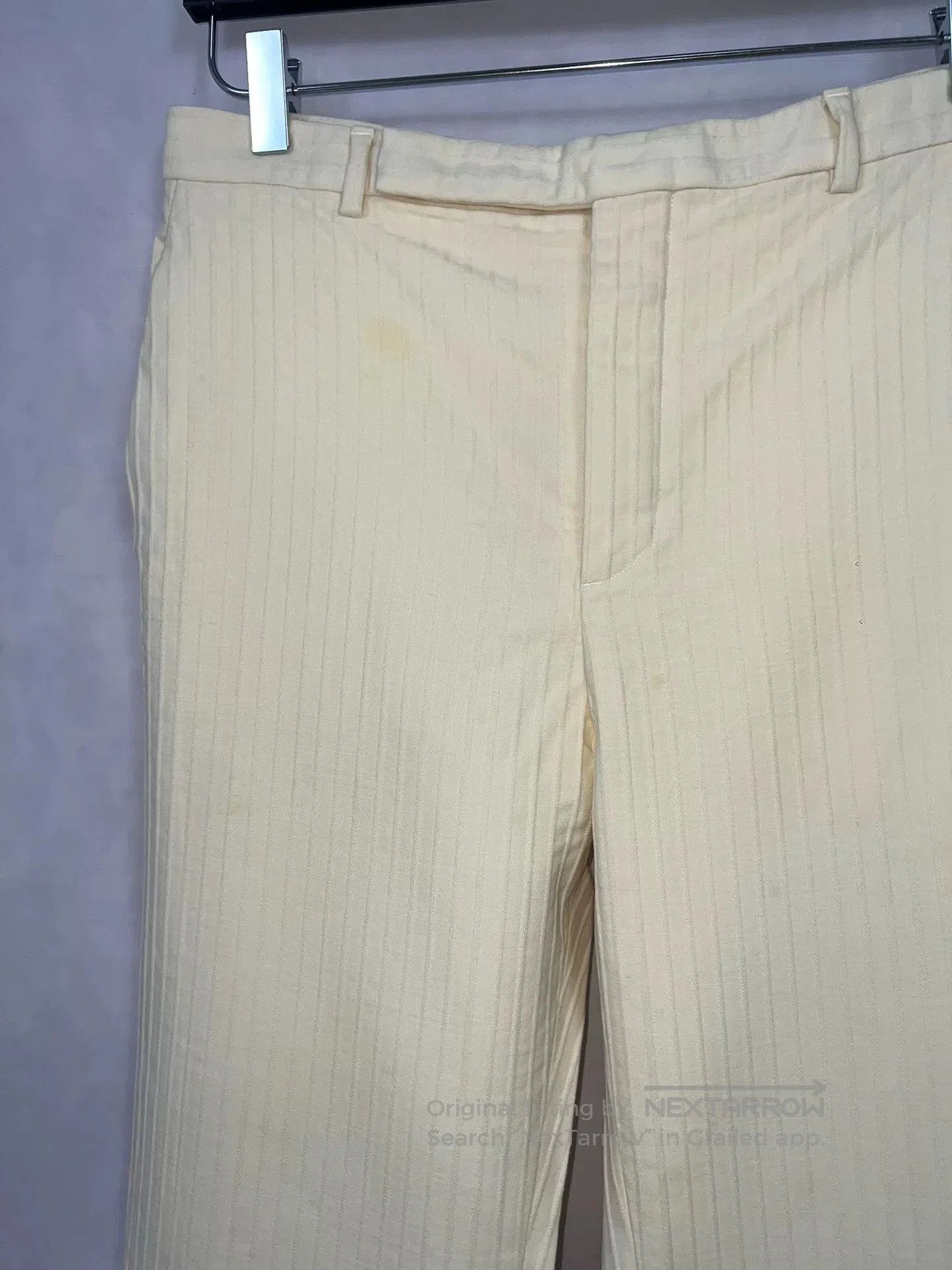 Saint Laurent Paris Saint Laurent Beige Striped Suit Set. Size US M / EU 48-50 / 2 - 7 Thumbnail