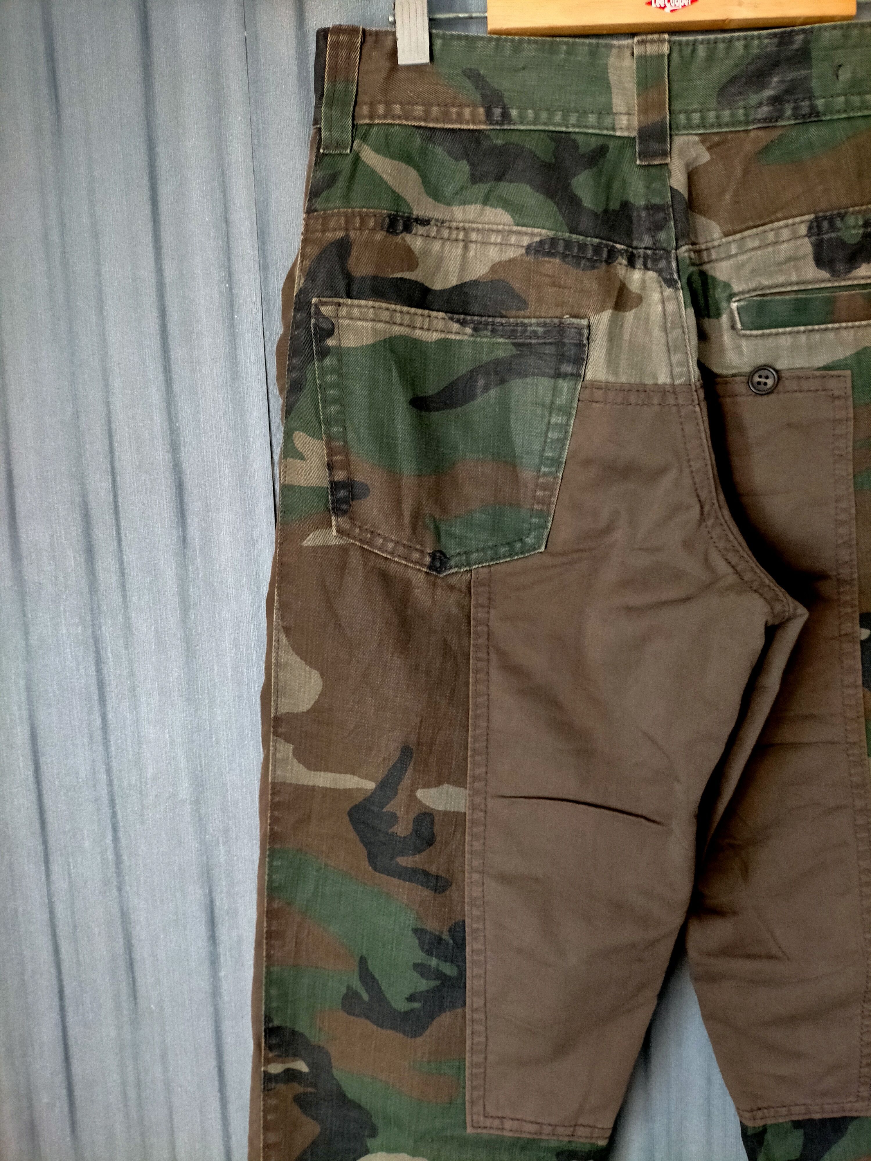 Final Home ⚡Rare Final Home Camo Patchwork Trouser Pants Size US 29 - 3 Thumbnail