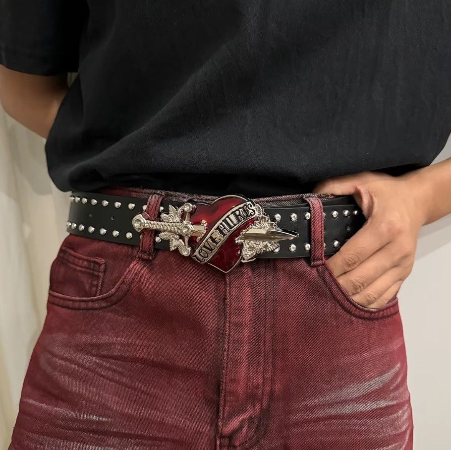 Japanese Brand Love Hurts Heart Belt Size ONE SIZE - 3 Thumbnail