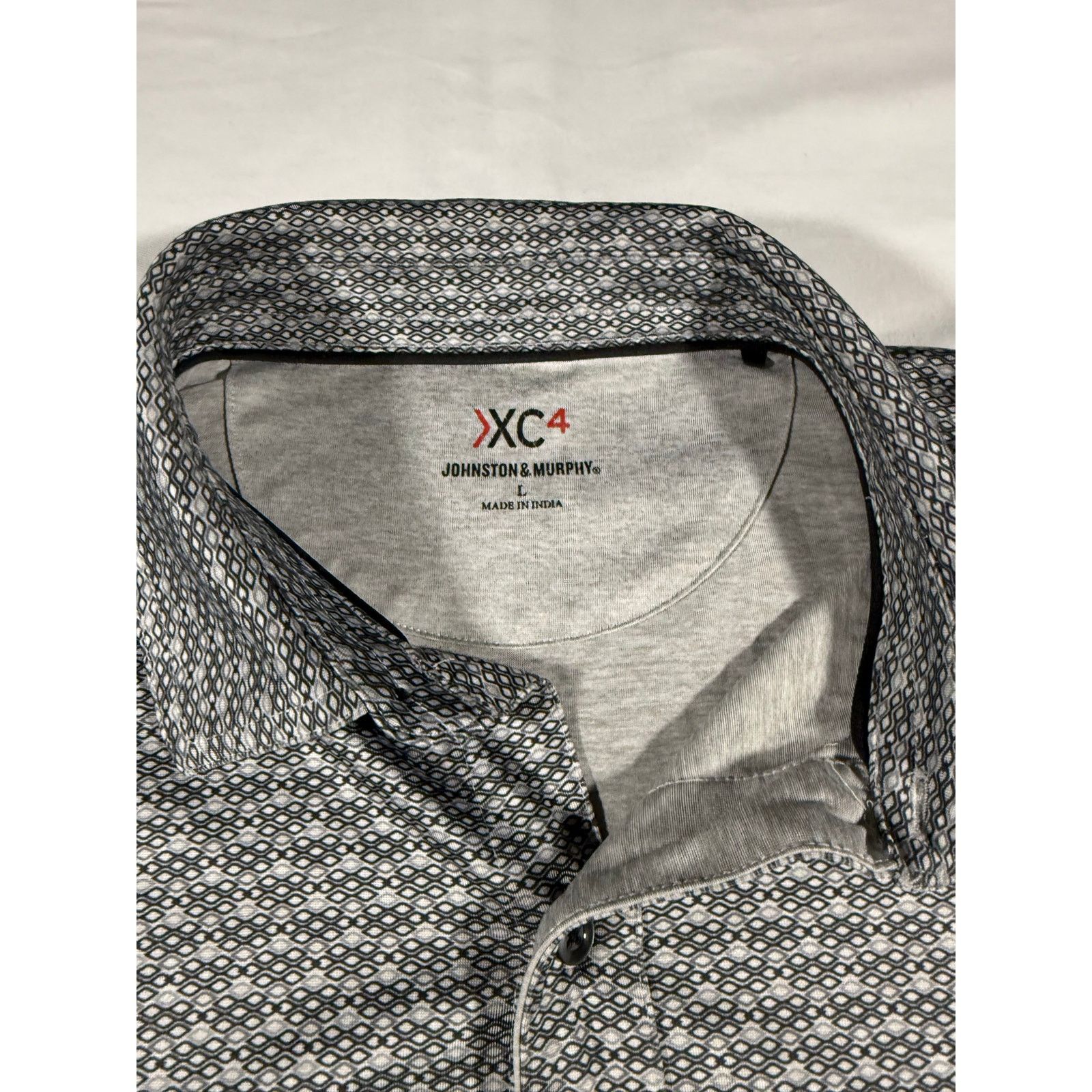Johnston & Murphy Johnston & Murphy XC4 Mens L Short Sleeve Button Up Shirt Size US L / EU 52-54 / 3 - 3 Thumbnail