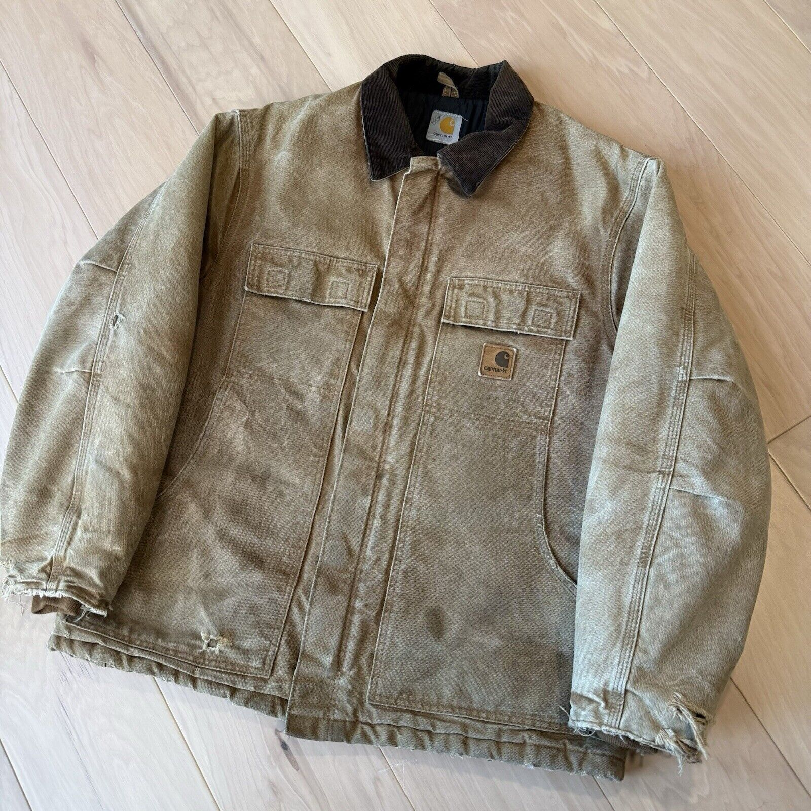 Carhartt × Vintage Vintage Carhartt Arctic Jacket 2XL Brown Workwear Full Zip Size US XXL / EU 58 / 5 - 9 Thumbnail