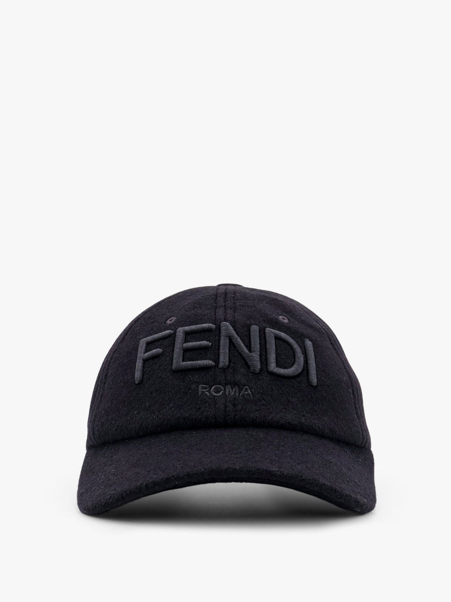 Wool blend baseball hat with logo embroidery UNI - USA Tariffs Included