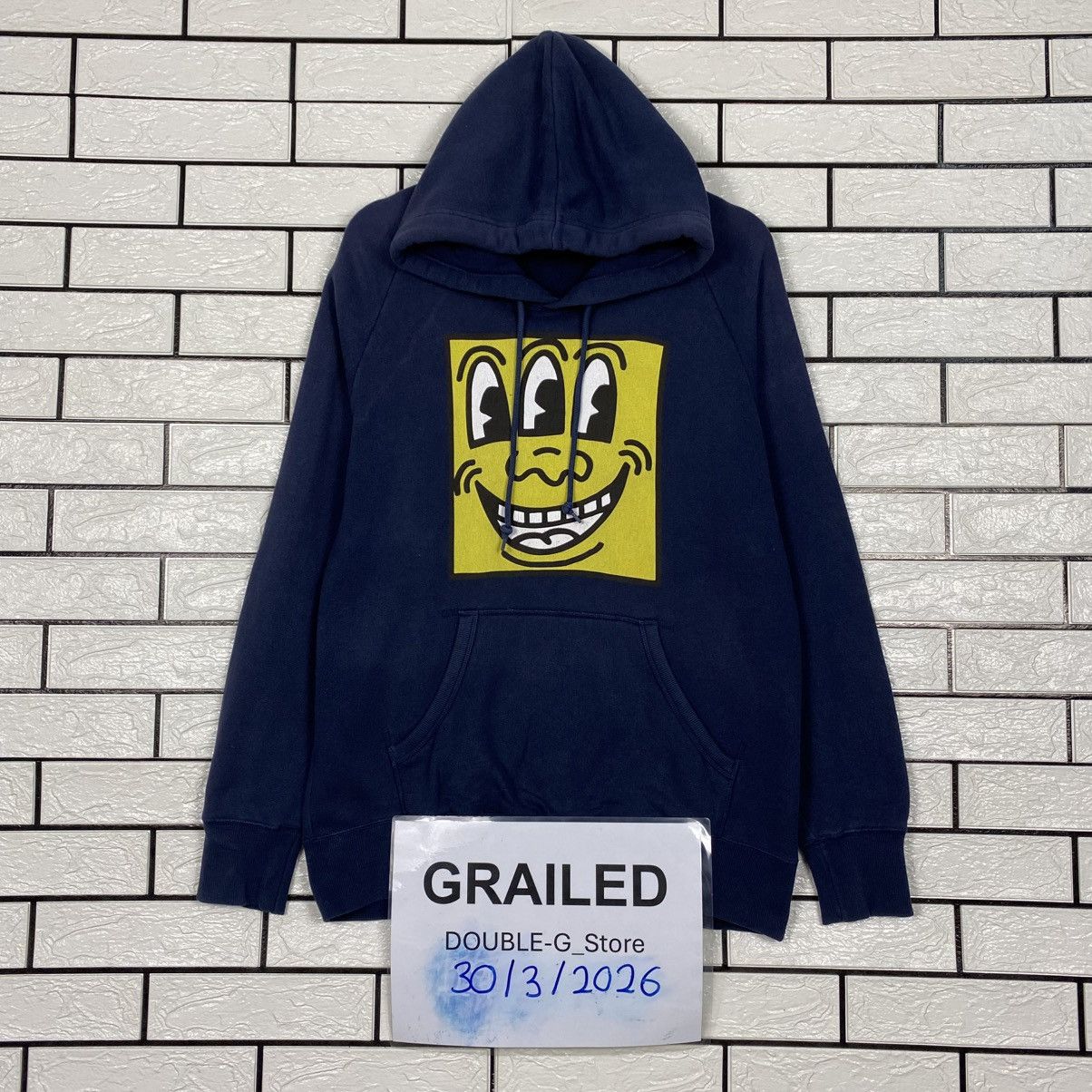 Japanese Brand 📌Vintage Hoodie Keith Harring Big Logo Size US L / EU 52-54 / 3 - 1 Thumbnail