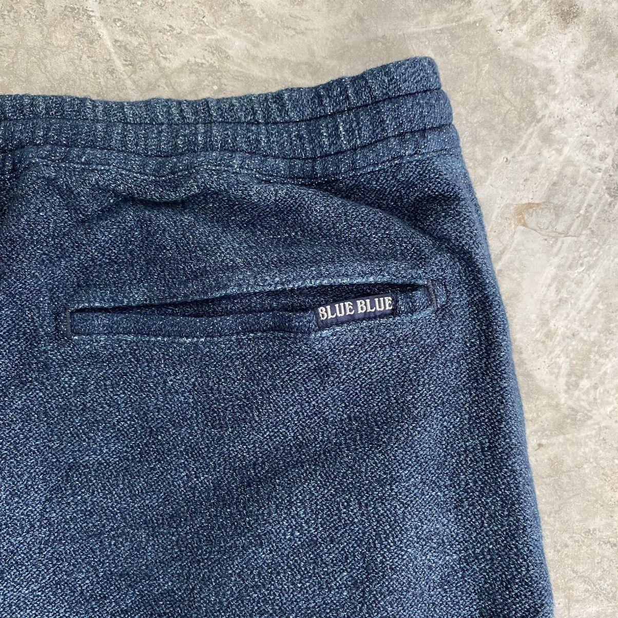 Blue Blue Japan Blue Blue Japan Drawstring Indigo Dyed Sweat Pants Size US 31 - 16 Thumbnail