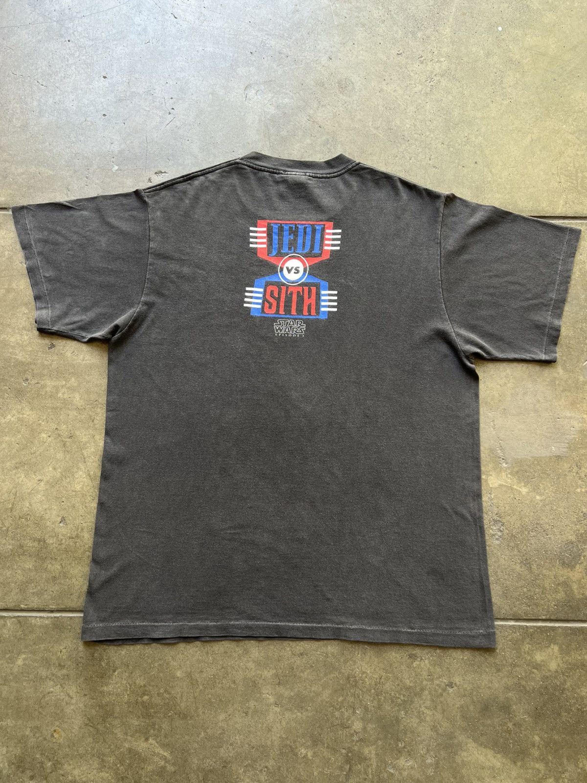 Star Wars × Vintage 1999 Star Wars Phantom Menace Jedi vs Sith Movie Tee Shirt Size US L / EU 52-54 / 3 - 2 Thumbnail