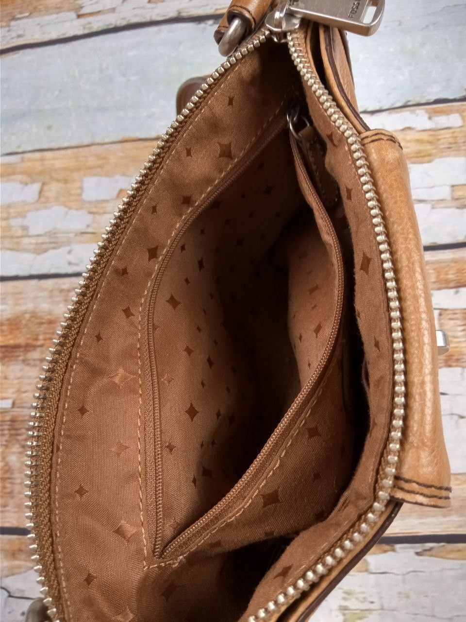Fossil Fossil Leather Brown Women Bag Size ONE SIZE - 15 Thumbnail