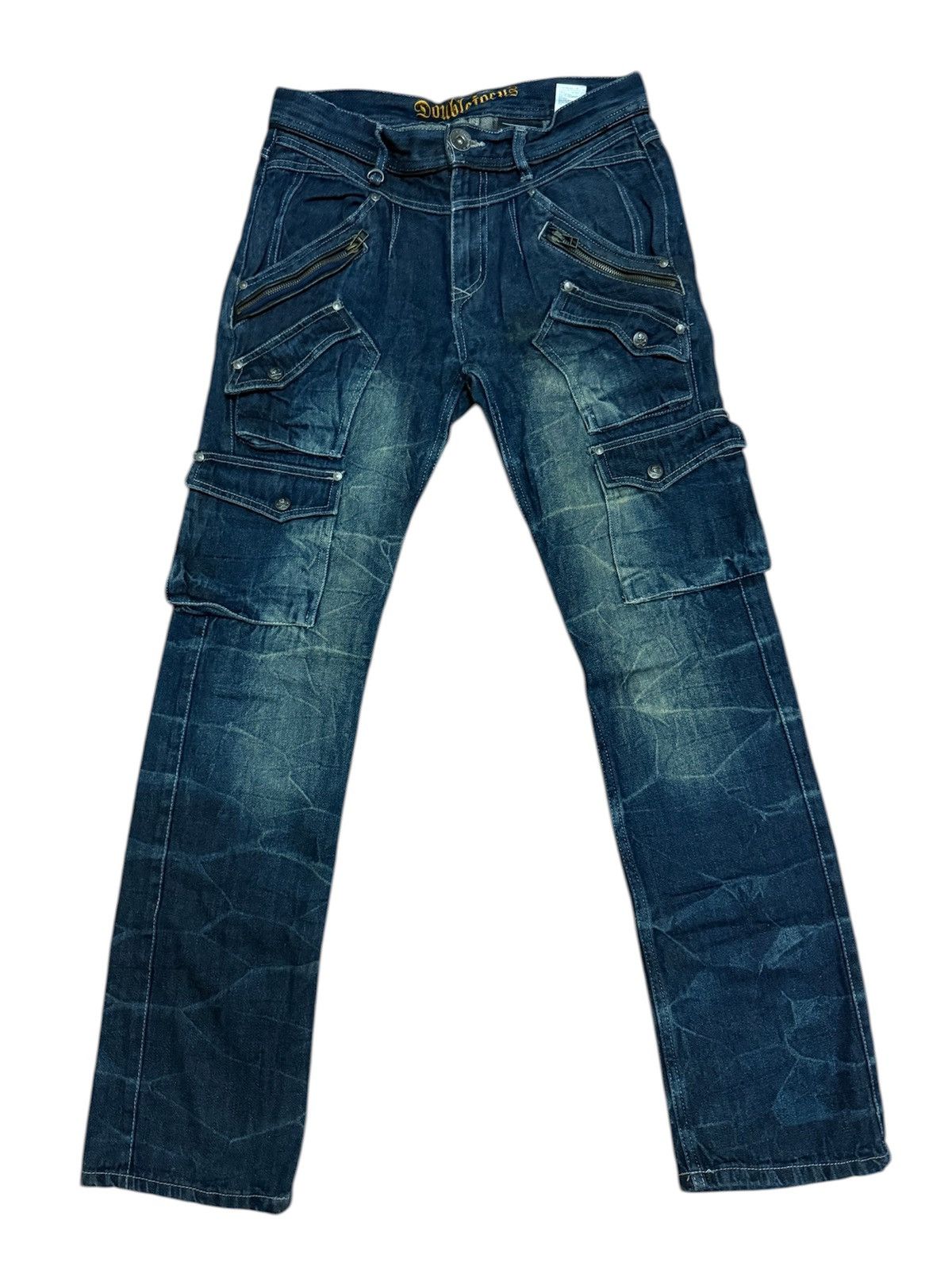 Japanese Brand Double Focus Denim Cargo Pants Streetwear / Multipocket Size US 30 / EU 46 - 1 Thumbnail