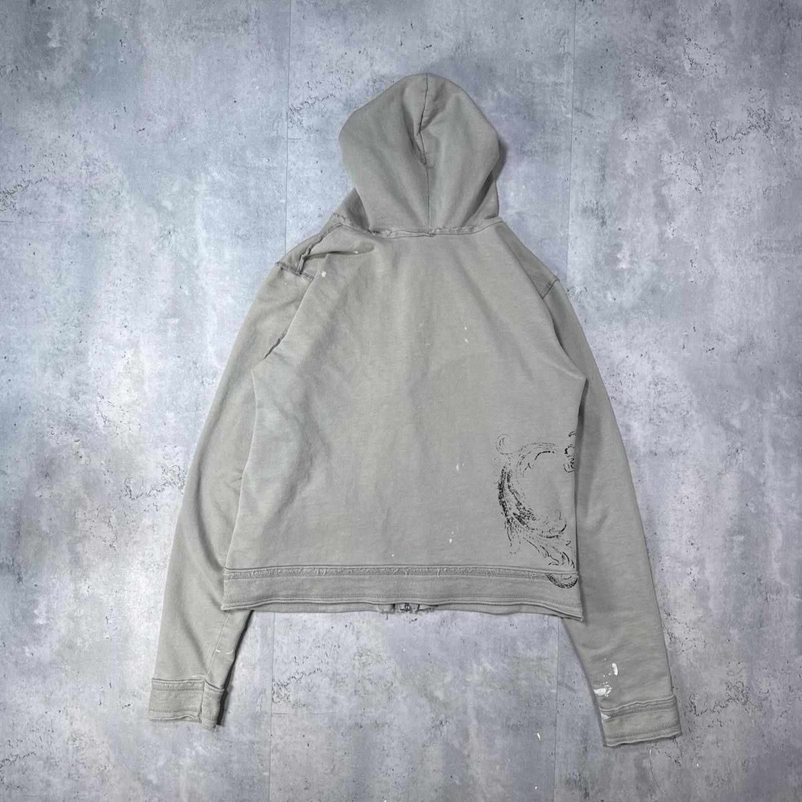 Other Y2K Ellemenno Grunge 00s Zip Up Beige Jacket Size XL / US 12-14 / IT 48-50 - 2 Thumbnail