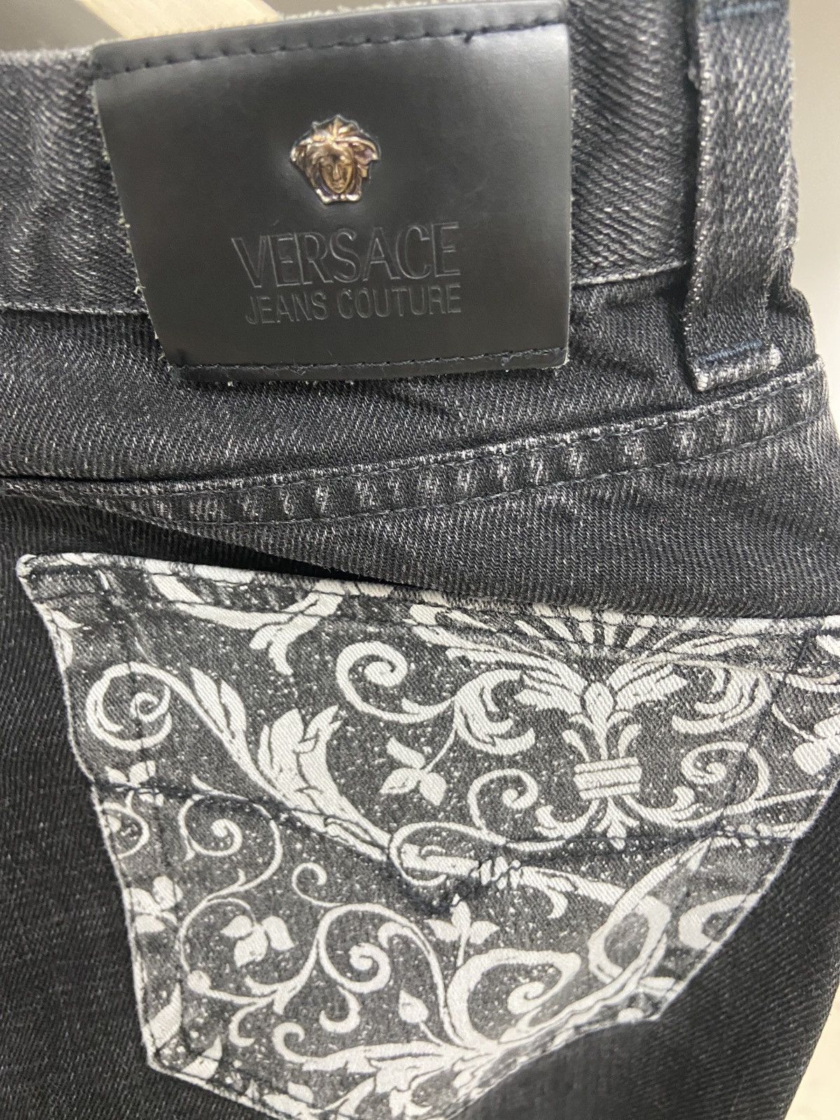 Versace Jeans Couture Vintage Versace Jeans Couture Men's Charcoal Black Jeans Size US 30 / EU 46 - 6 Thumbnail