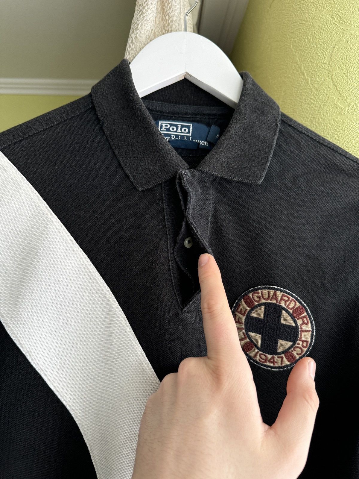 Polo Ralph Lauren Vintage 90s Polo Ralph Lauren Life Guard Shirt Distressed Size US M / EU 48-50 / 2 - 8 Thumbnail