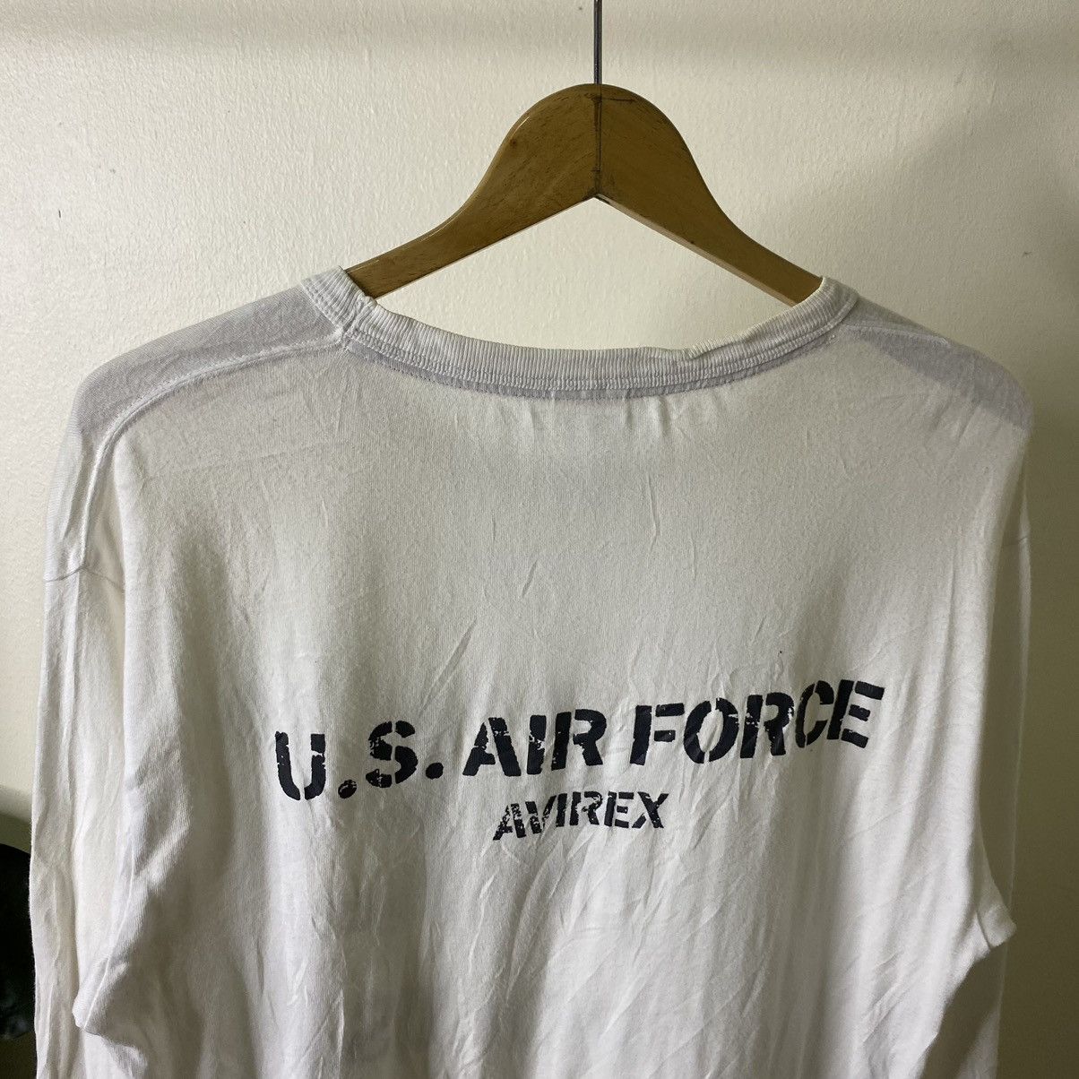 Avirex × Buzz Rickson's × Toyo Enterprises Y2K Avirex USA x US Air Force Army Military LS Tee Size US M / EU 48-50 / 2 - 8 Thumbnail
