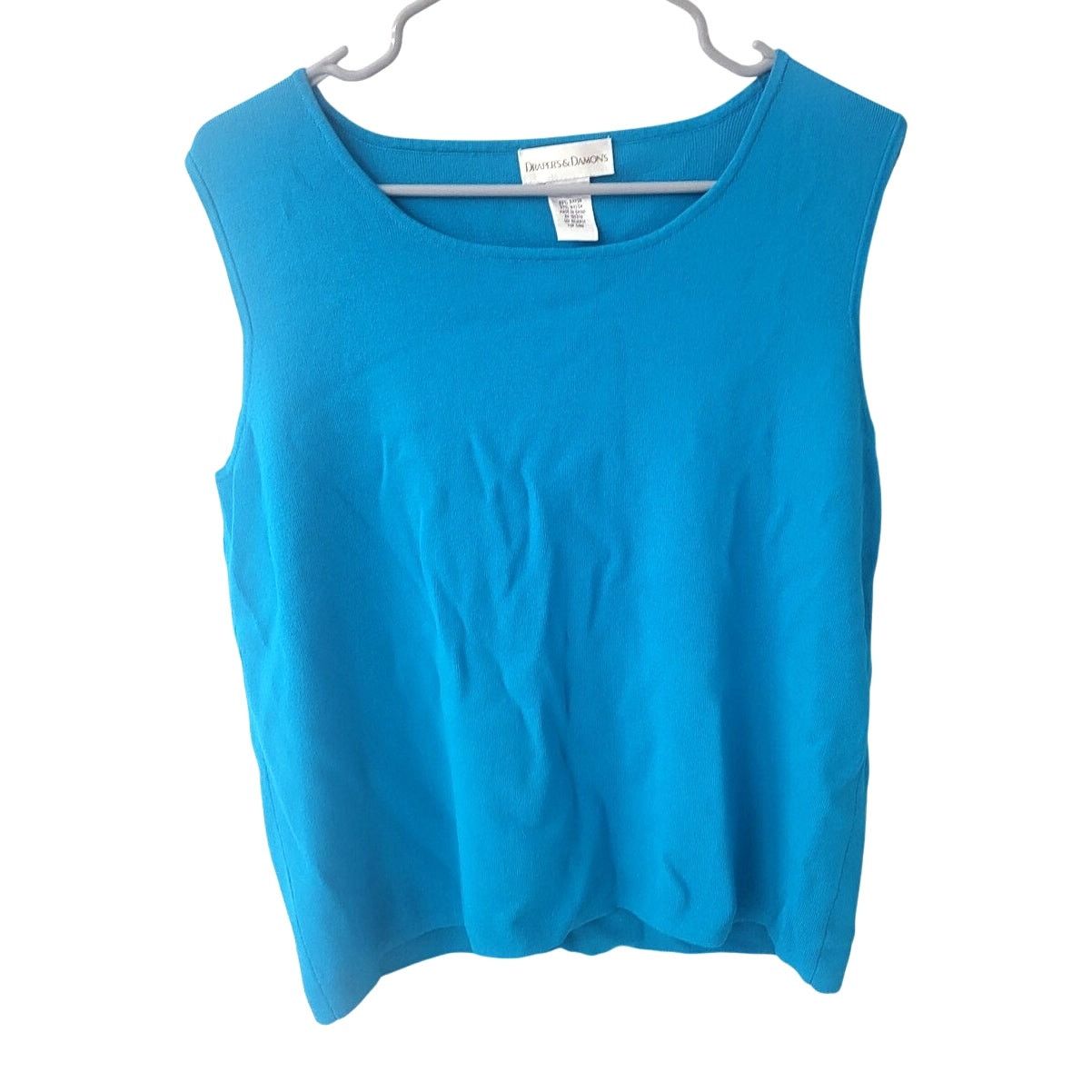 Other Draper's & Damon Neon Blue Sleeveless Shirt - XL Size XL / US 12-14 / IT 48-50 - 1 Thumbnail