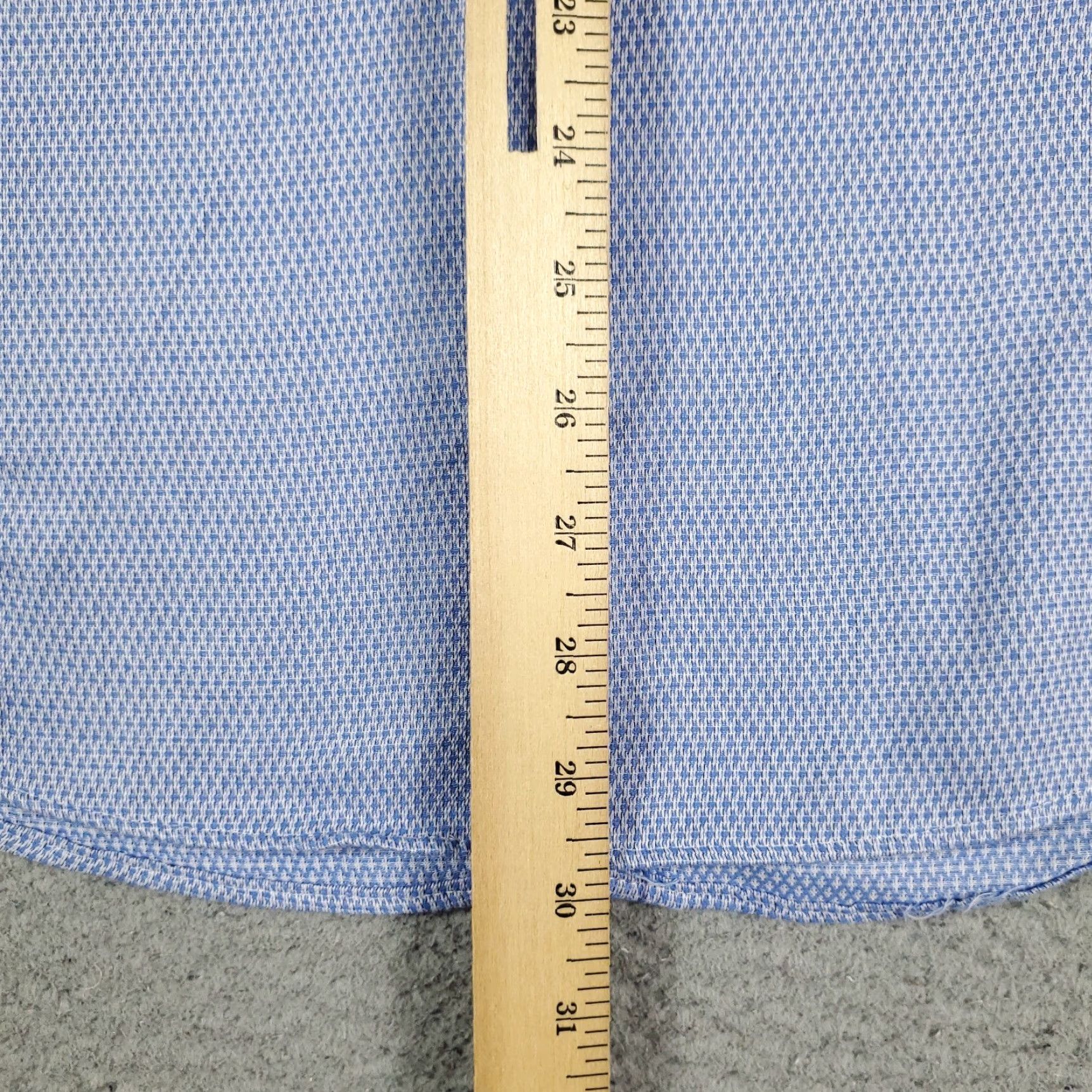 Vintage Penguin Dress Shirt Mens Size 17 Blue Long Sleeve Button Up Casual Business Size 46R - 4 Thumbnail