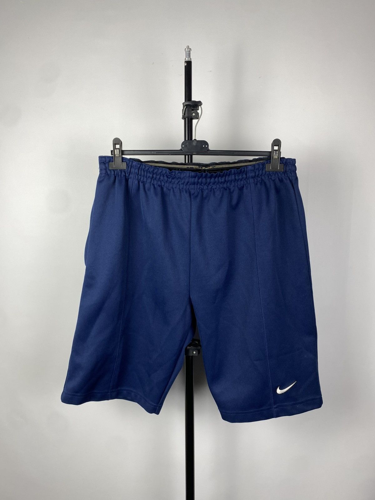 Nike × Vintage Vintage 80s Mans Nike Team Air Tn Black Shorts Swoosh Size US 34 / EU 50 - 1 Thumbnail