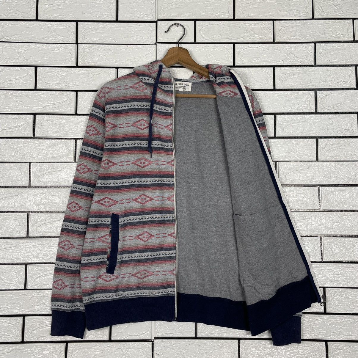 Japanese Brand Japanese Brand Culture Mix Aztech Zipper Hoodie Size US M / EU 48-50 / 2 - 9 Thumbnail