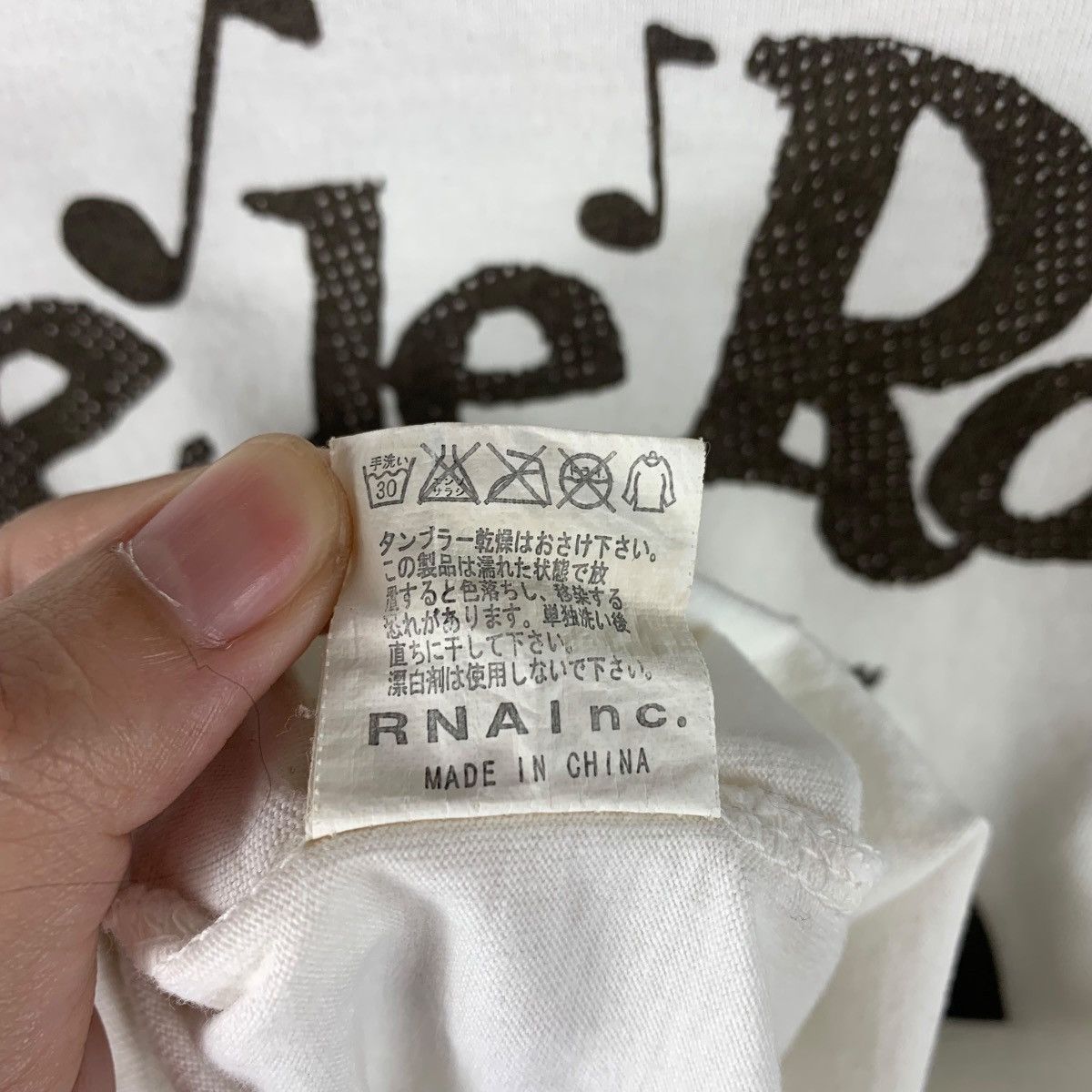 Japanese Brand RNA INC VIVE LA ROCK Muslin Malcom McLaren Style tee Size US M / EU 48-50 / 2 - 11 Thumbnail