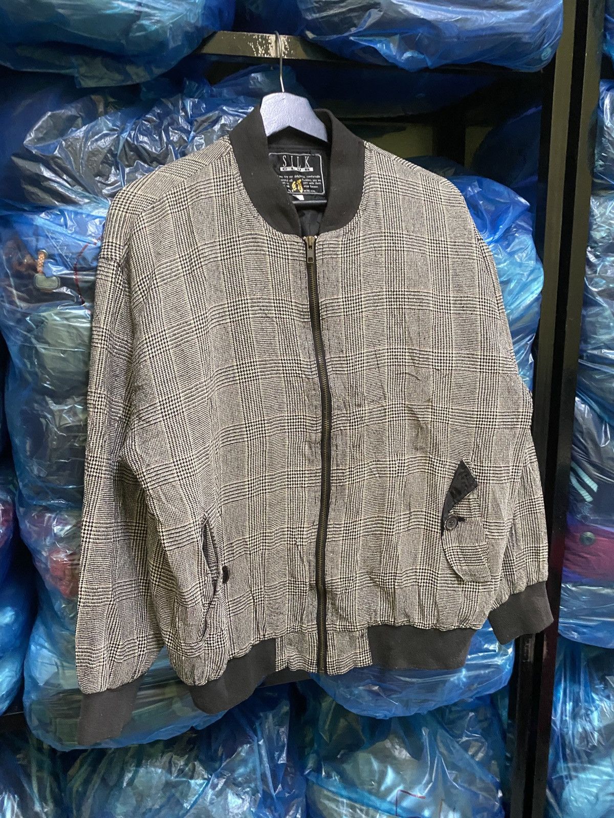 Vintage VINTAGE 80S SILK CLUB PLAID JACKET MADE IN JAPAN Size US L / EU 52-54 / 3 - 3 Thumbnail