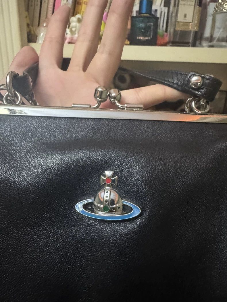 Vivienne Westwood Vivienne Westwood size os Black lambskin dumpling bag with Size ONE SIZE - 2 Thumbnail