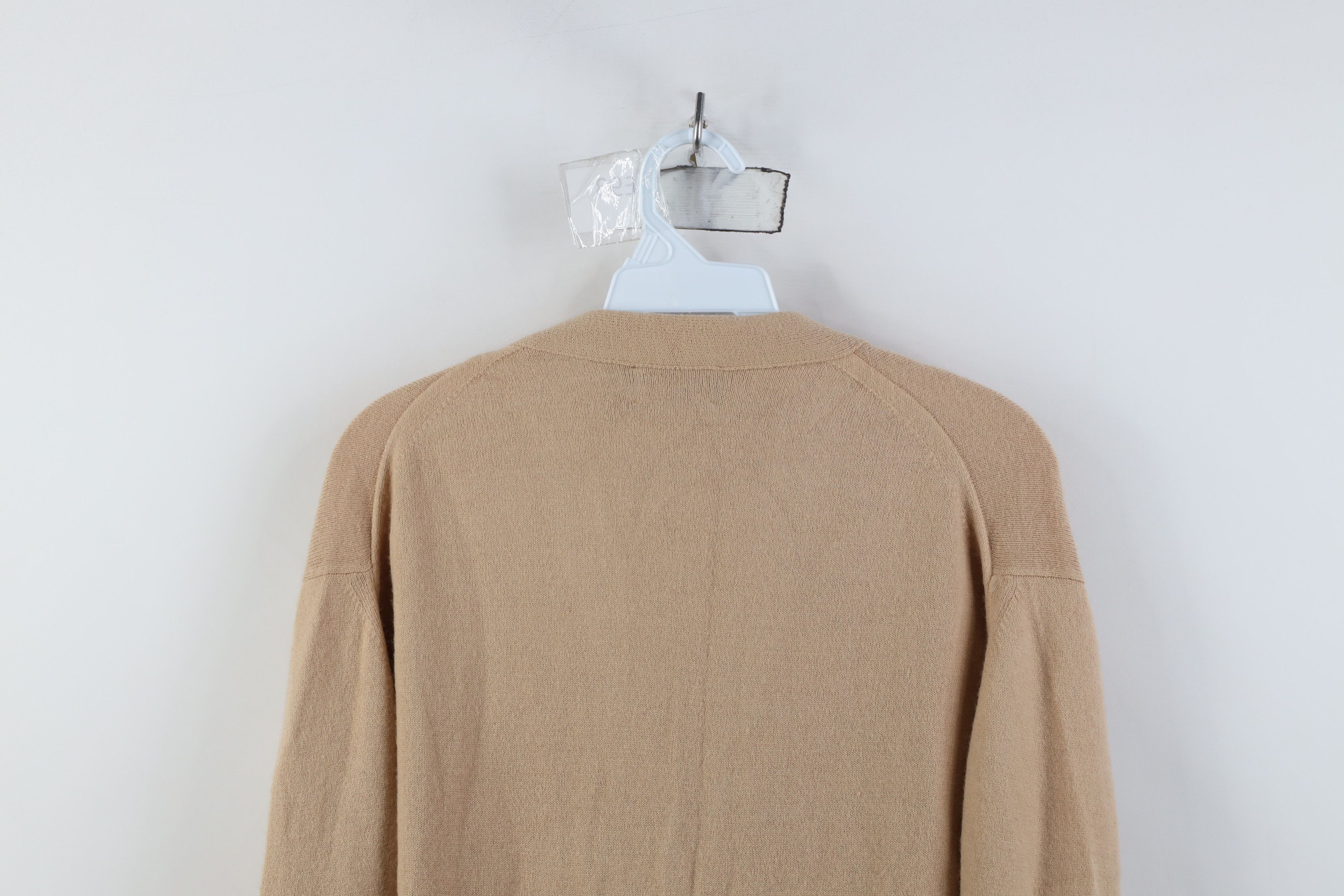 Vintage Vintage 70s Streetwear Soft Knit Cardigan Sweater Khaki USA Size US L / EU 52-54 / 3 - 12 Thumbnail