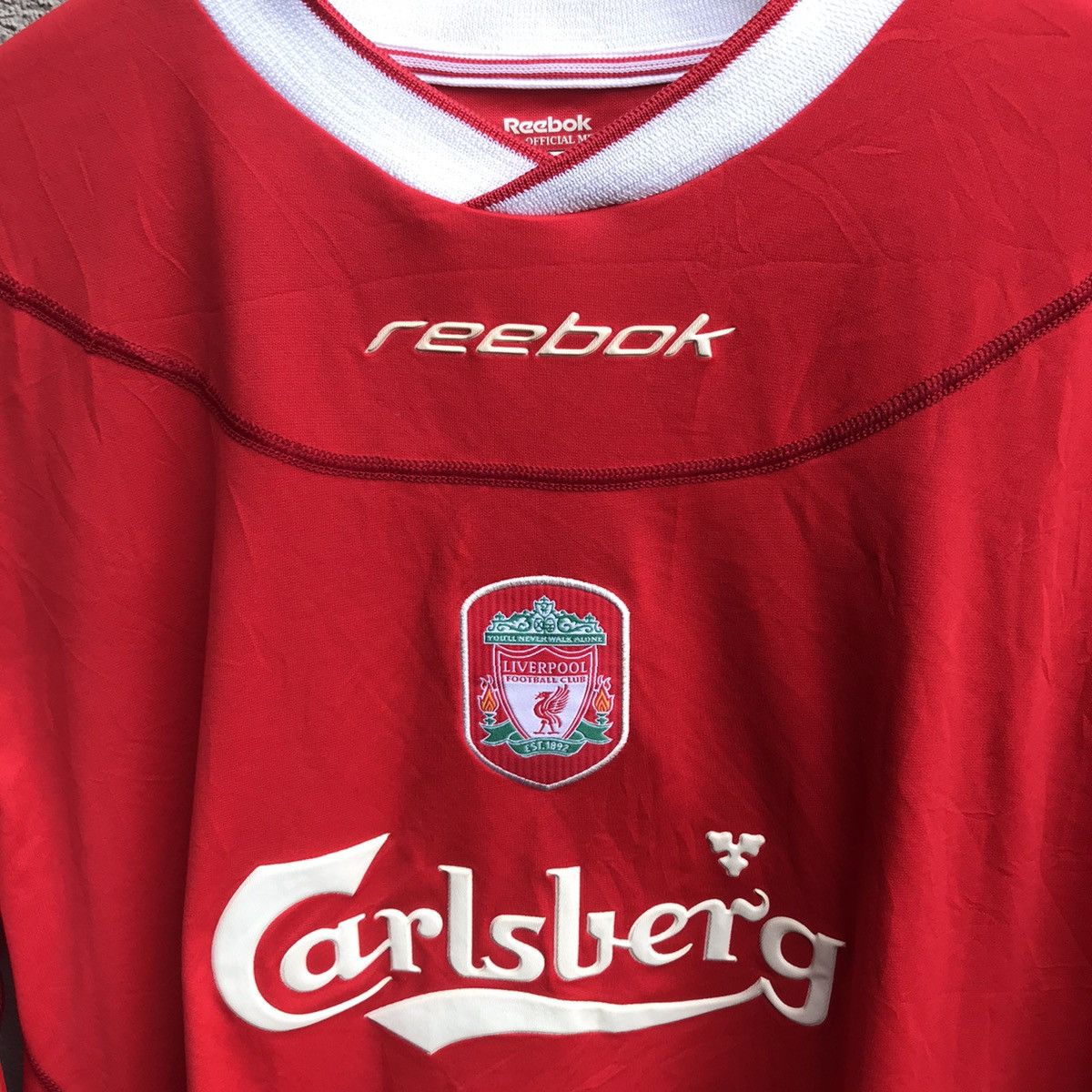 Vintage Vintage rare LIVERPOOL home reebok jersey Gerrard Size US L / EU 52-54 / 3 - 4 Thumbnail