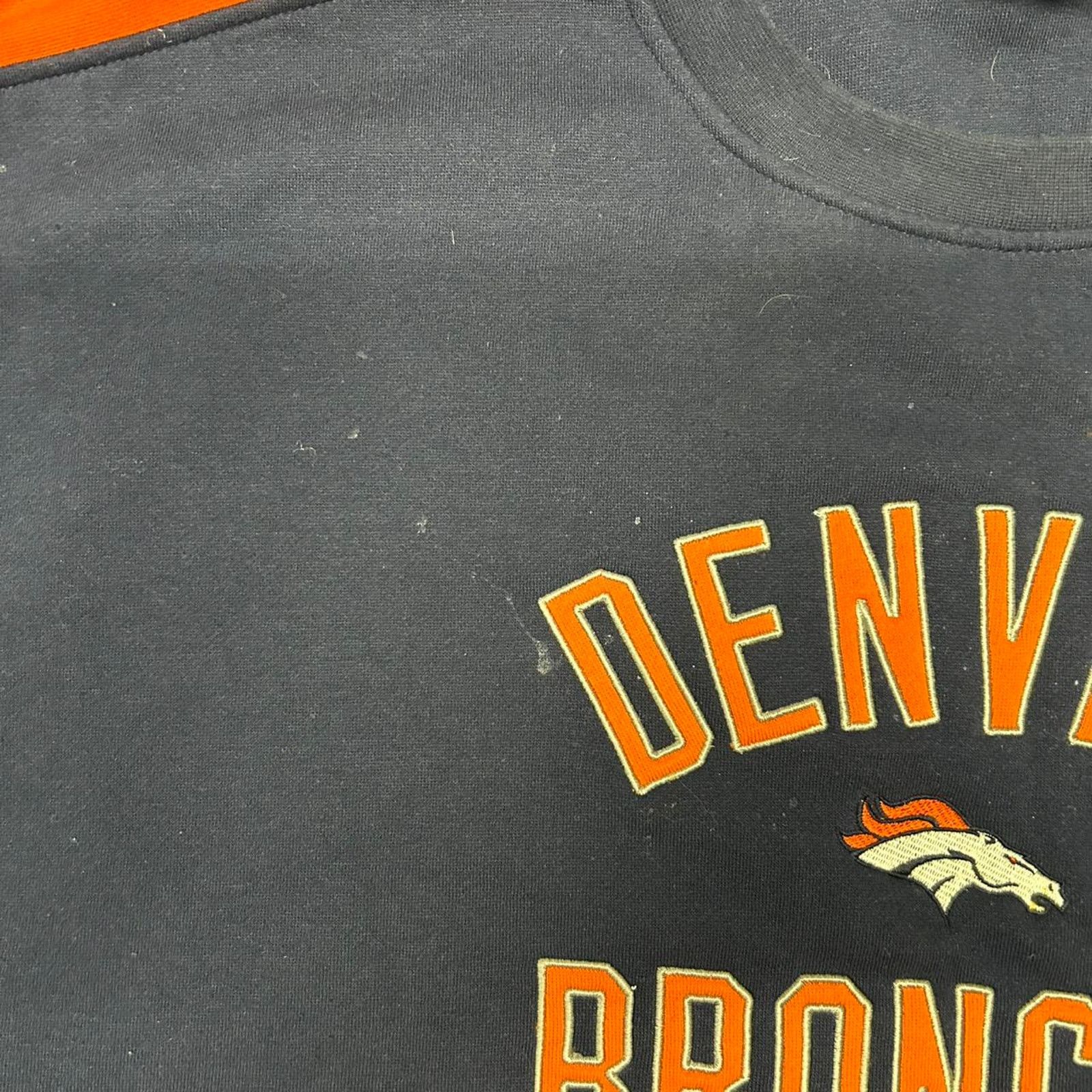 NFL Y2K Denver Broncos crewneck sweatshirt in black and orange Size US XXL / EU 58 / 5 - 2 Thumbnail