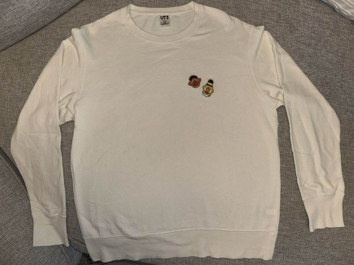 Kaws KAWS x Sesame Street Bert & Ernie Heads Sweatshirt Beige Size L / US 10 / IT 46 - 1 Thumbnail