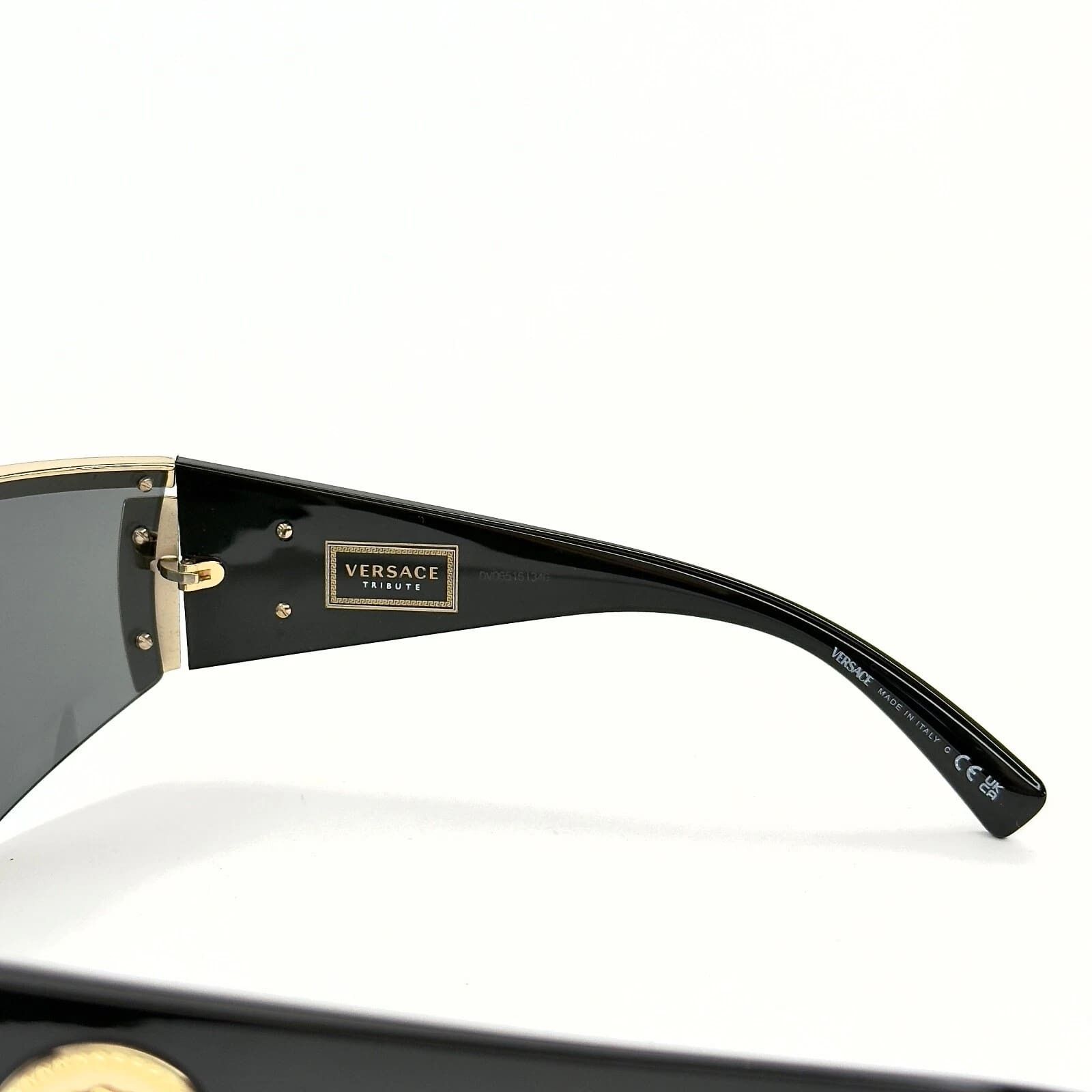 Versace VERSACE 2197 TRIBUTE SHIELD Black VE2197 Unisex Sunglasses Size ONE SIZE - 4 Thumbnail