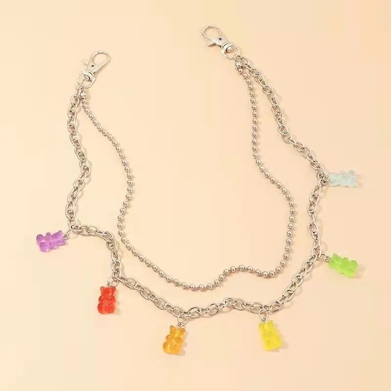Jewelry Bear Pendant Pocket Wallet Chain Jean Pants Belt Chains Size ONE SIZE - 1 Thumbnail