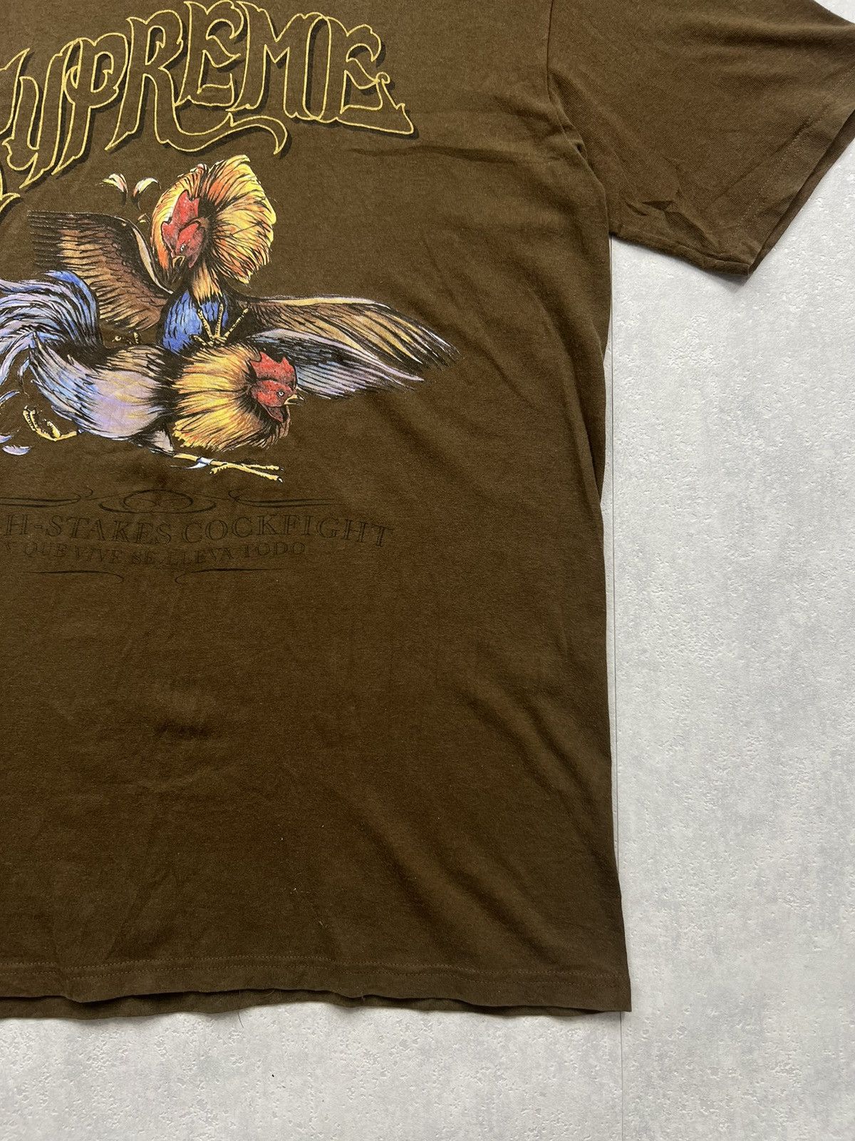 Supreme SUPREME COCK FIGHT BIG LOGO RARE TEE Size US L / EU 52-54 / 3 - 2 Thumbnail