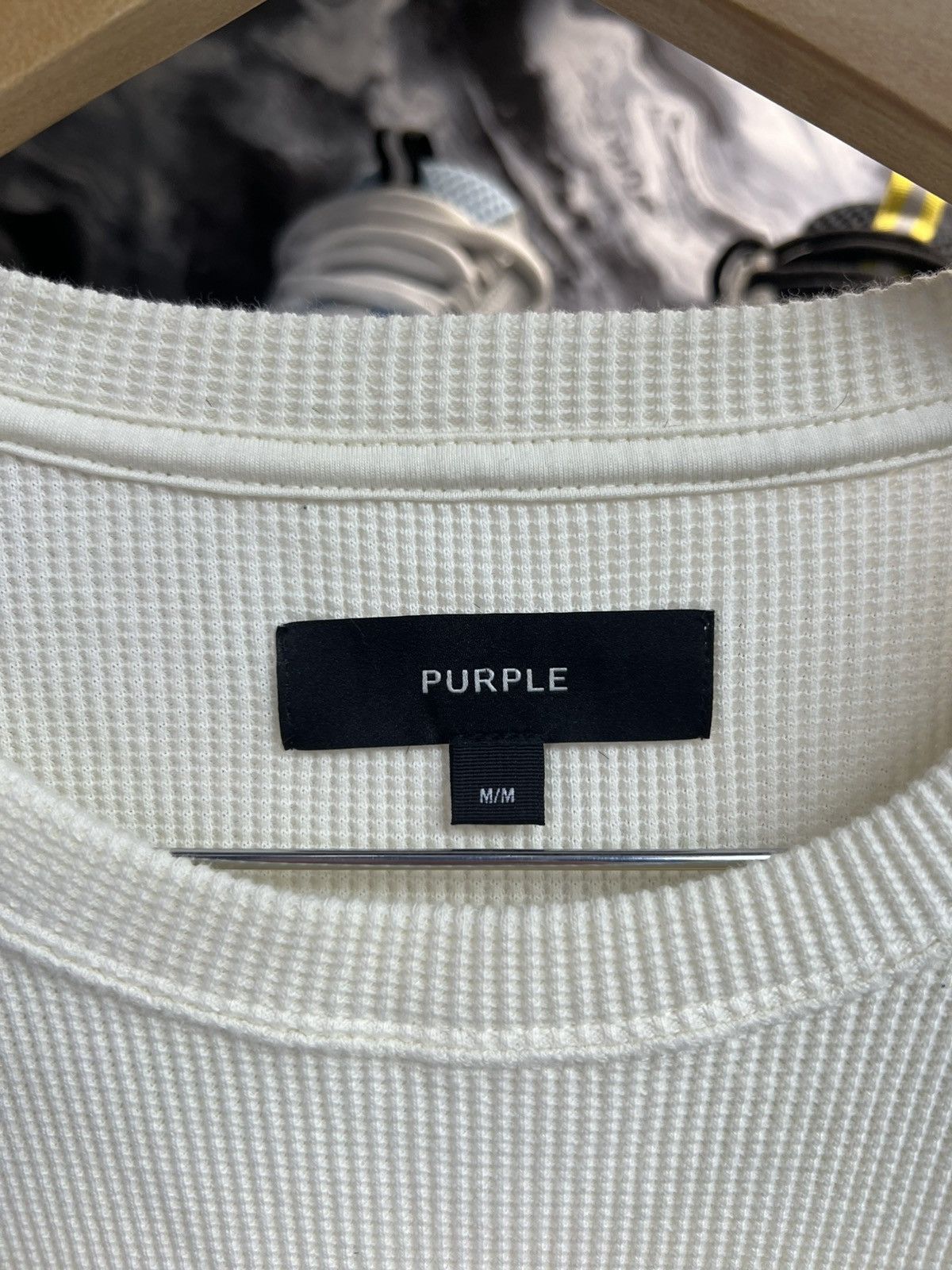 Purple Brand Purple Brand Logo Waffle Knit Long Sleeve Size US M / EU 48-50 / 2 - 7 Thumbnail